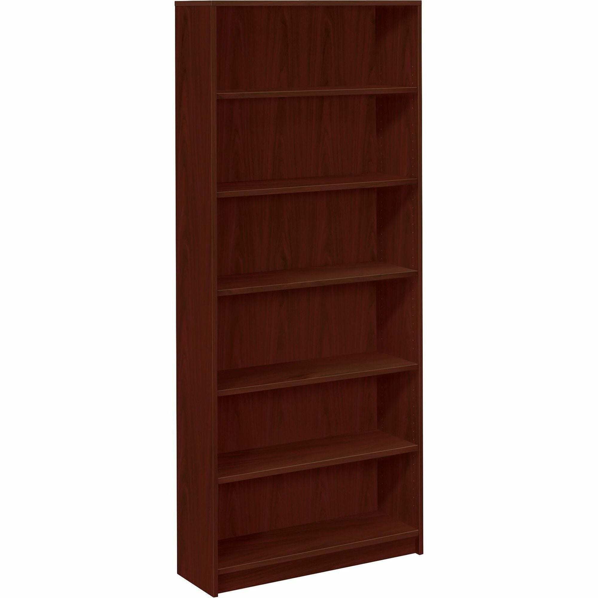 HON 1870 H1877 Bookcase - 36" x 11.5"84" - 6 Shelve(s) - Finish: Mahogany -