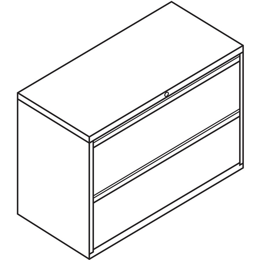 hon-brigade-800-h892-lateral-file-42-x-18284-2-drawers-finish-charcoal_hon892ls - 2