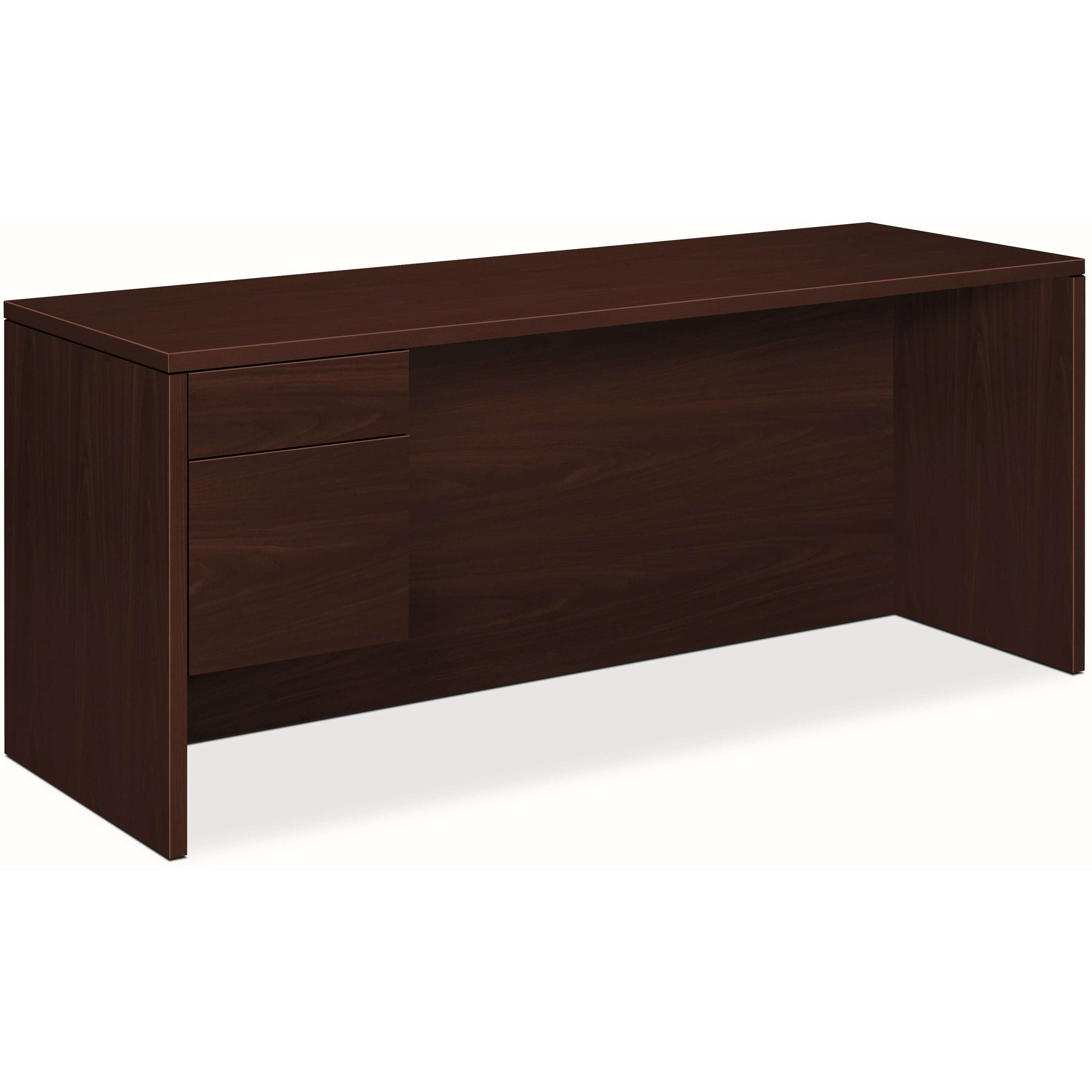 HON 10500 H10546L Pedestal Credenza - 72" x 24"29.5" - 2 x Box, File Drawer(s)Left Side - Flat Edge -