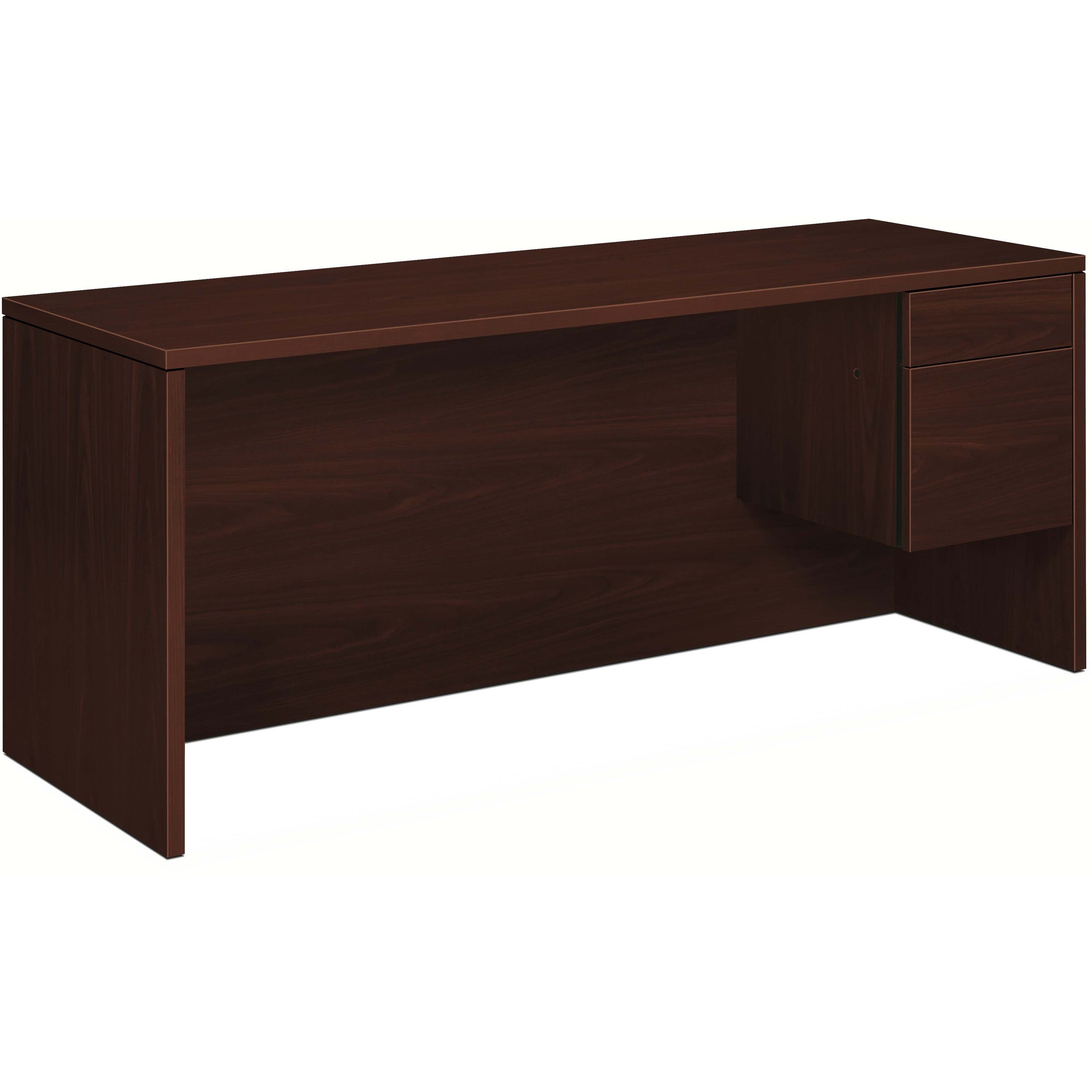 HON 10500 H10545R Pedestal Credenza - 72" x 24"29.5" - 2 x Box, File Drawer(s)Right Side - Flat Edge -
