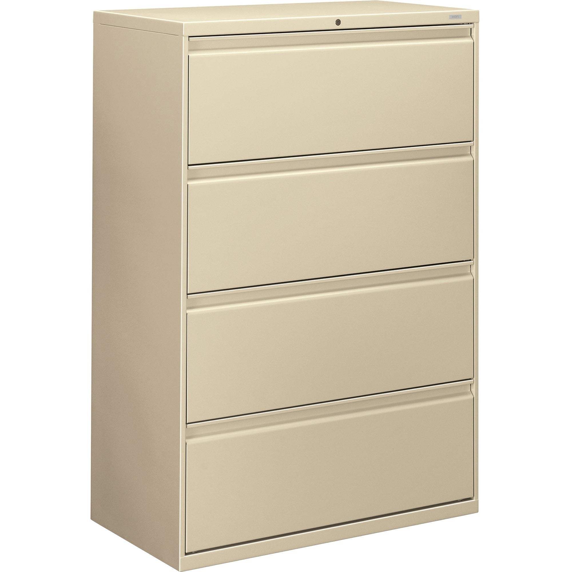 HON Brigade 800 H884 Lateral File - 36" x 18"53.3" - 4 Drawer(s) - Finish: Putty -