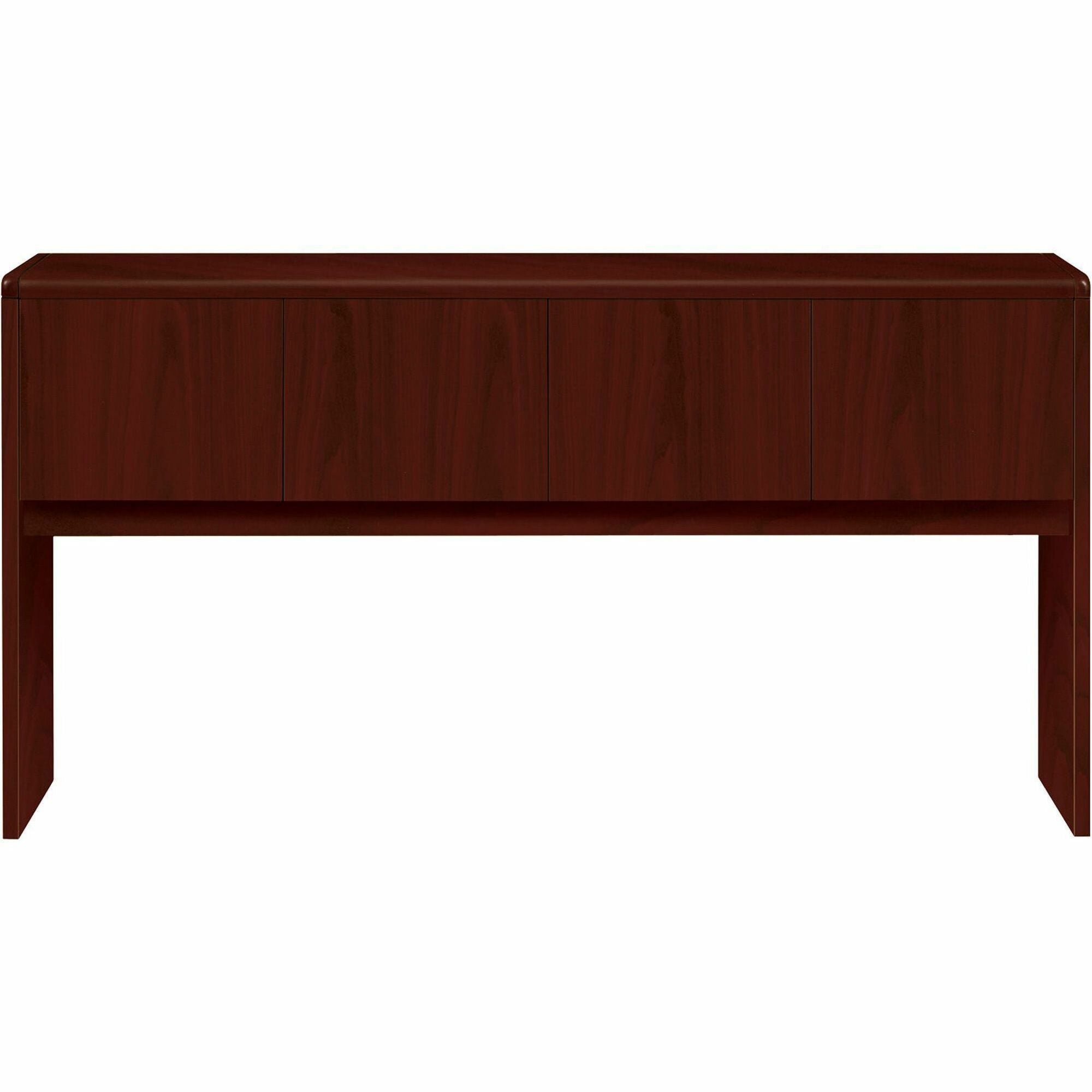 HON 10700 H107318 Hutch - 74.6" x 14.6"37.1" - Waterfall Edge - Finish: Mahogany -