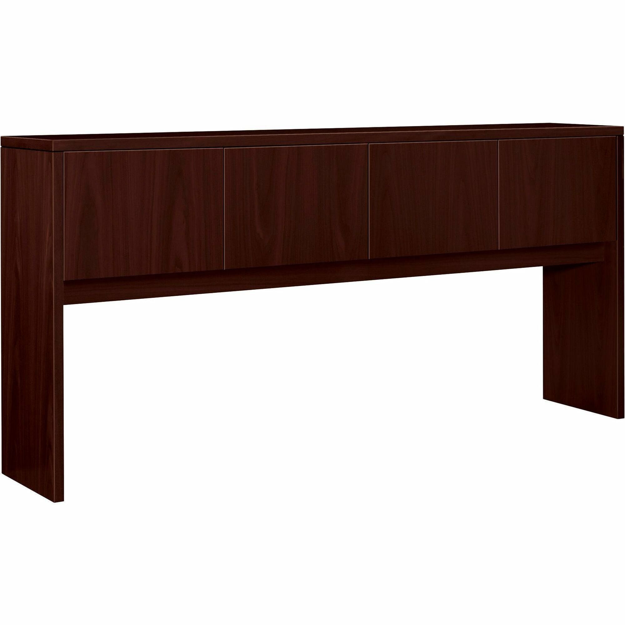 HON 10500 H105327 Hutch - 78" x 14.6"37.1" - Flat Edge - Finish: Mahogany -