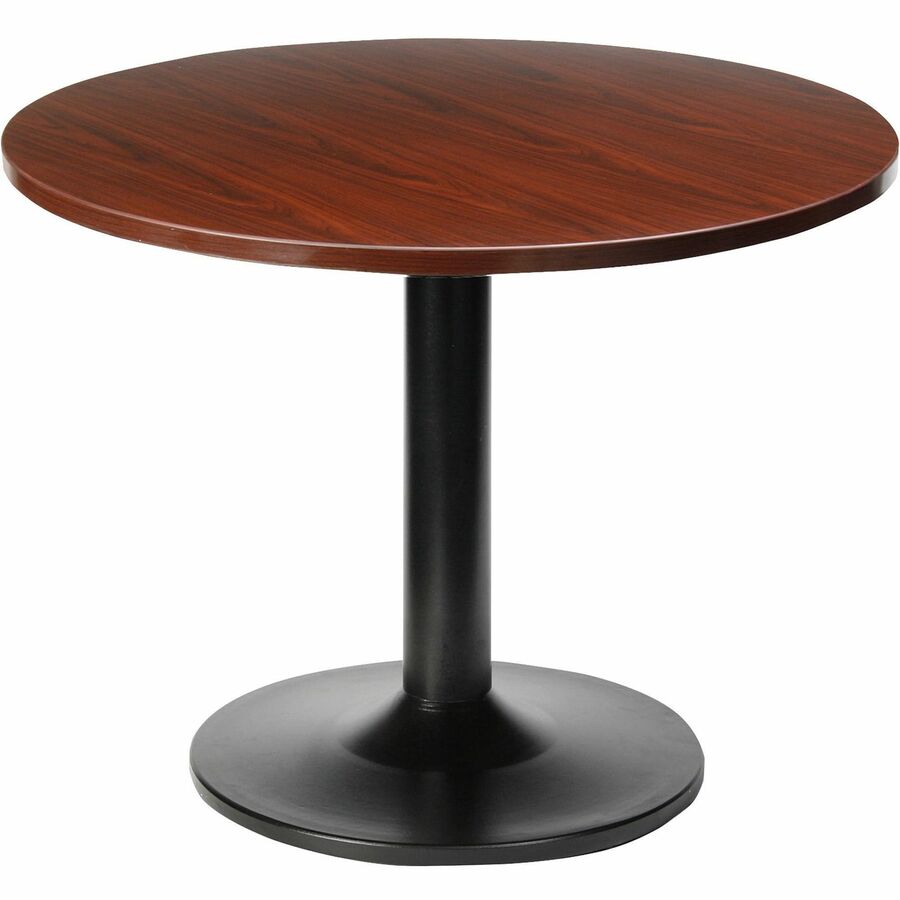 Lorell Essentials Conference Tabletop - For - Table TopLaminated Round, Mahogany Top - Contemporary Style x 41.38" Table Top Width x 41.38" Table Top Depth x 1" Table Top Thickness - Assembly Required - 1 Each -