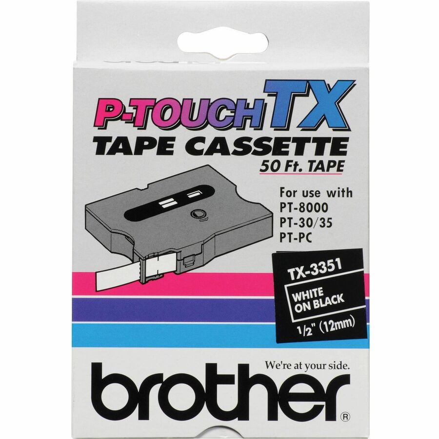 brother-tx-series-laminated-tape-cartridge-15-32-width-direct-thermal-white-1-each_brttx3351 - 2