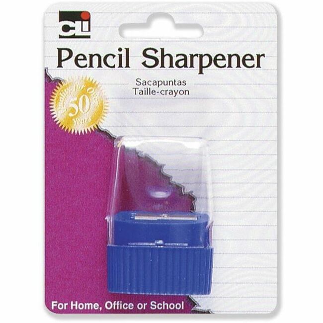 CLI Cone Receptacle Pencil Sharpener - Plastic - Assorted - 1 / Pack -