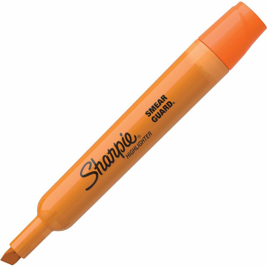Sharpie Tank Style Accent Highlighters - Chisel Marker Point Style - Yellow, Orange, Pink, Blue - 4 / Pack -