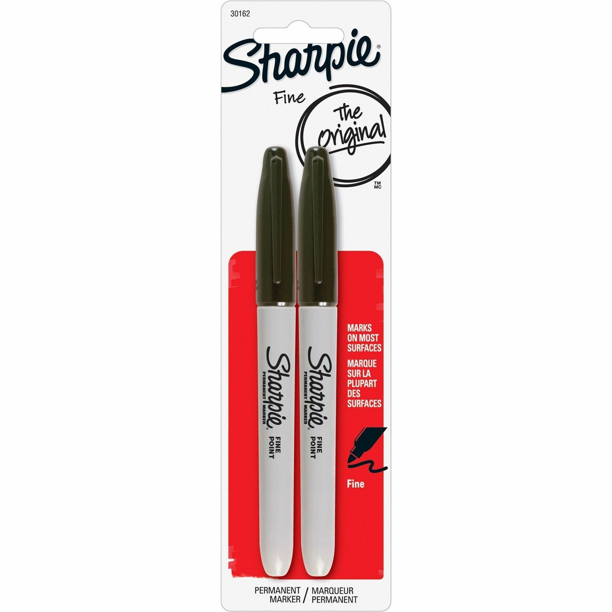 Sharpie Fine Point Marker - Fine Marker Point - Black Alcohol Based Ink - 2 / Pack -