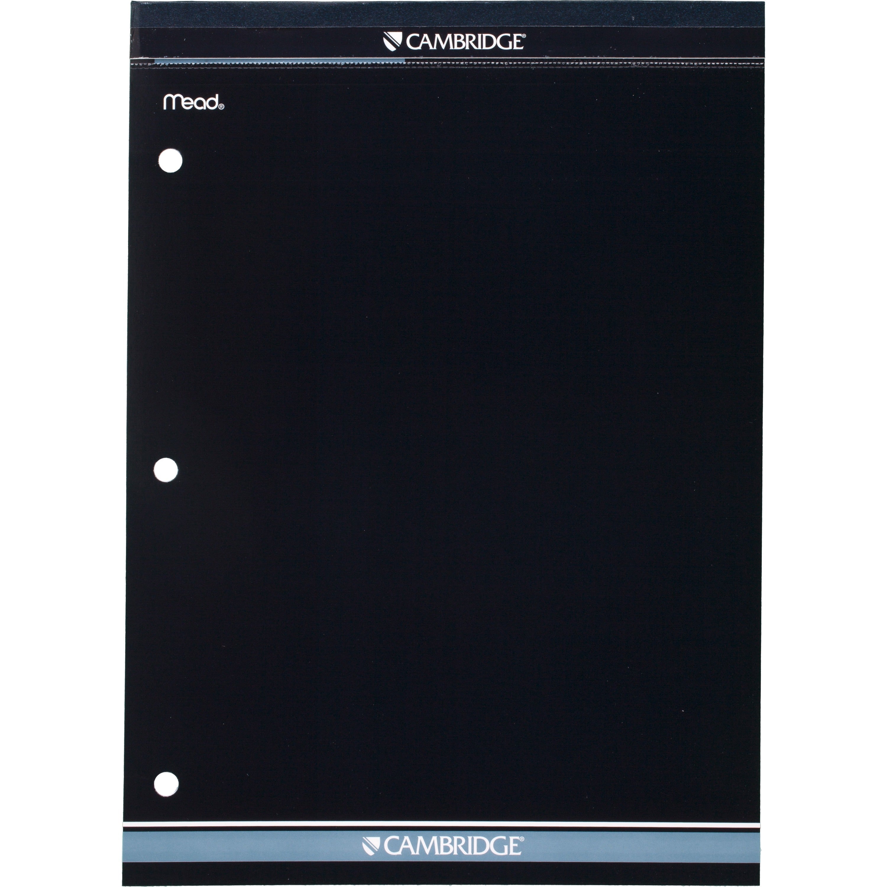 Mead Writing Pads - Letter - 70 Sheets - 140 Pages - College Ruled - 0.34" Ruled - 20 lb Basis Weight - Letter - 8 1/2" x 11" - White Paper - Heavyweight, Micro Perforated, Stiff-back, Heavy Duty Cover, Stiff-back, Cardboard Back, Portable, Easy Tear -