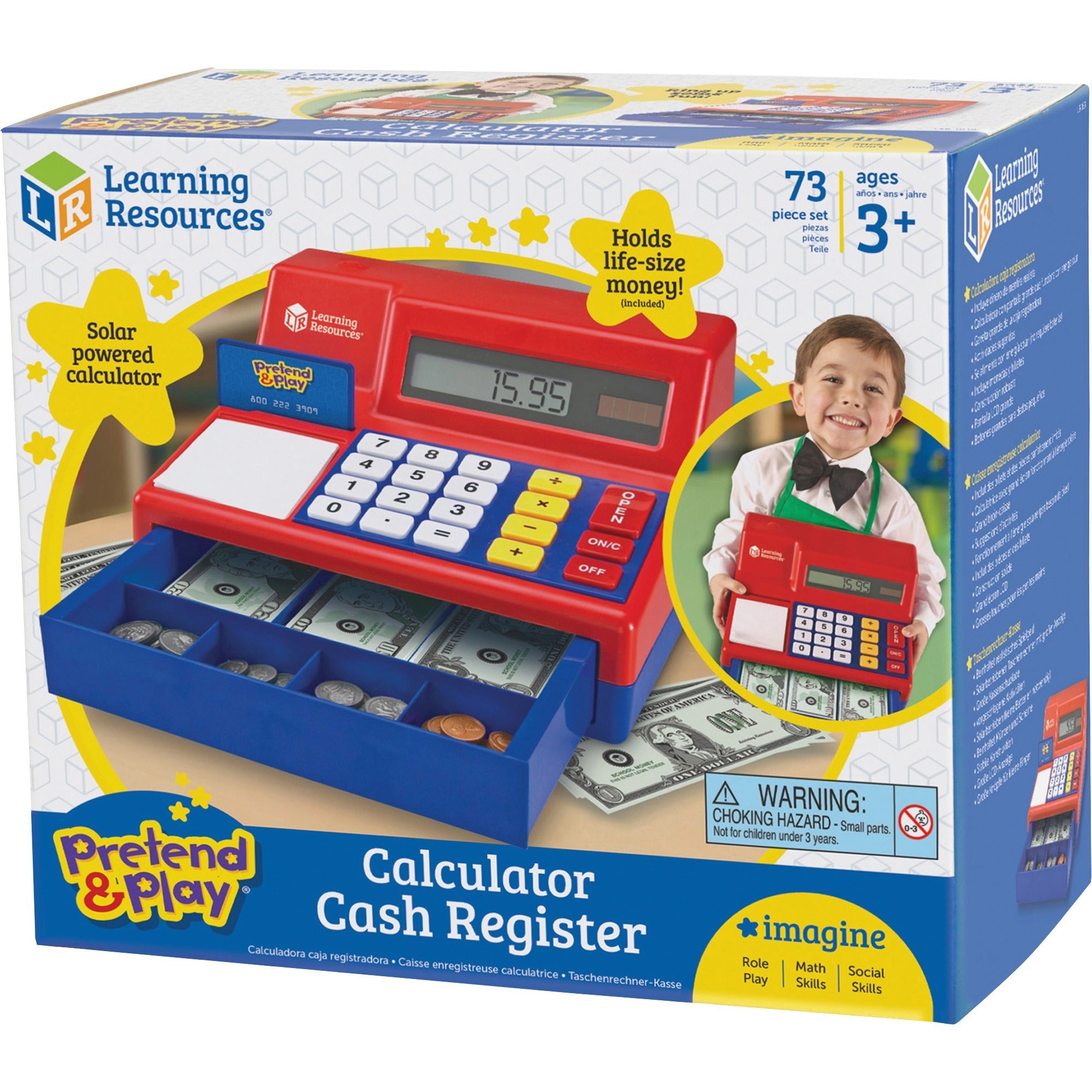 Pretend & Play Pretend Calculator/Cash Register - Theme/Subject: Learning - Skill Learning: Imagination, Money, Mathematics - 3-8 Year -
