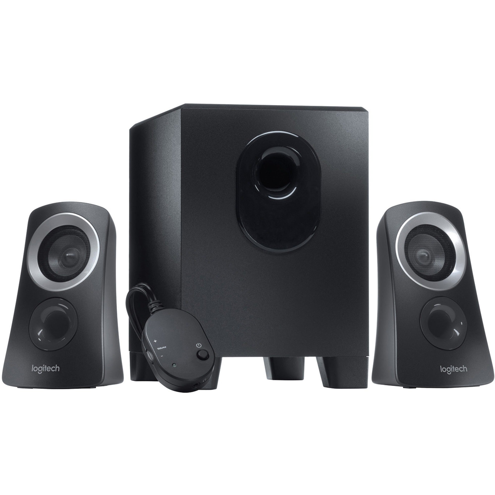 Logitech Z313 2.1 Speaker System - 25 W RMS - Black - 48 Hz to 20 kHz -