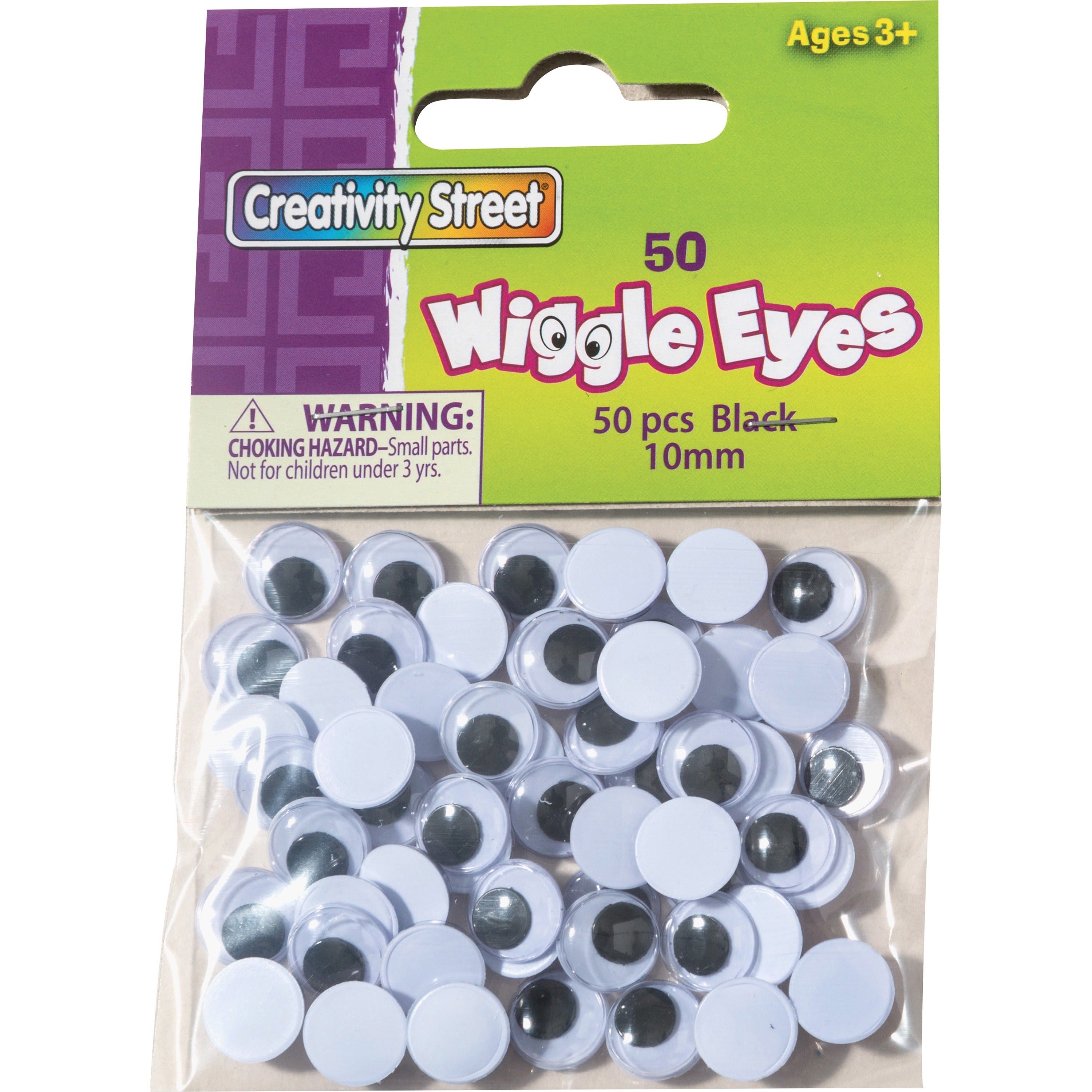 creativity-street-childrens-art-wiggle-eyes-art-project-50-pieces-x-04diameter-50-pack-black-white_pac344102 - 1