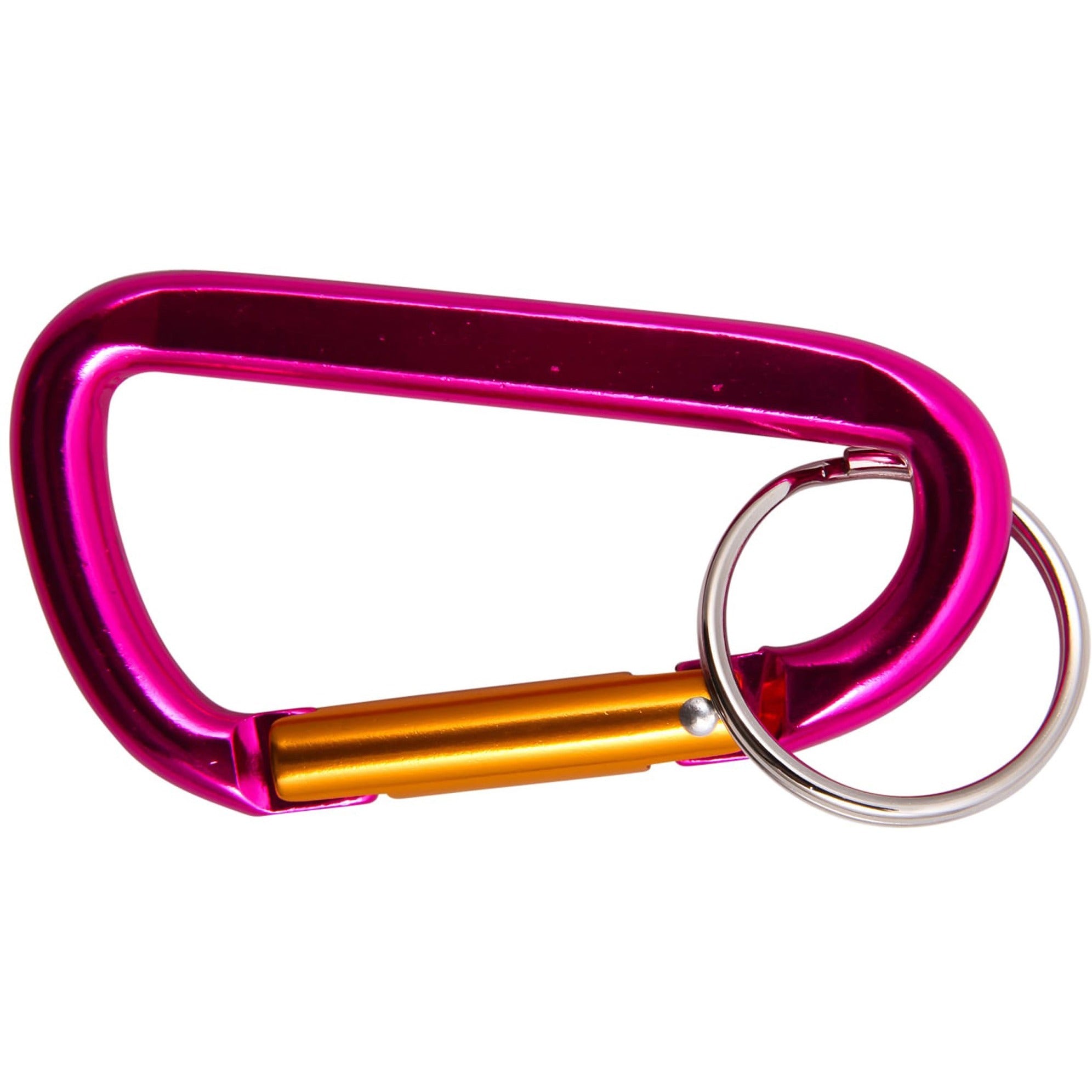 Baumgartens 3" Carabiner Key Ring - Aluminum - 1 Each - Assorted -