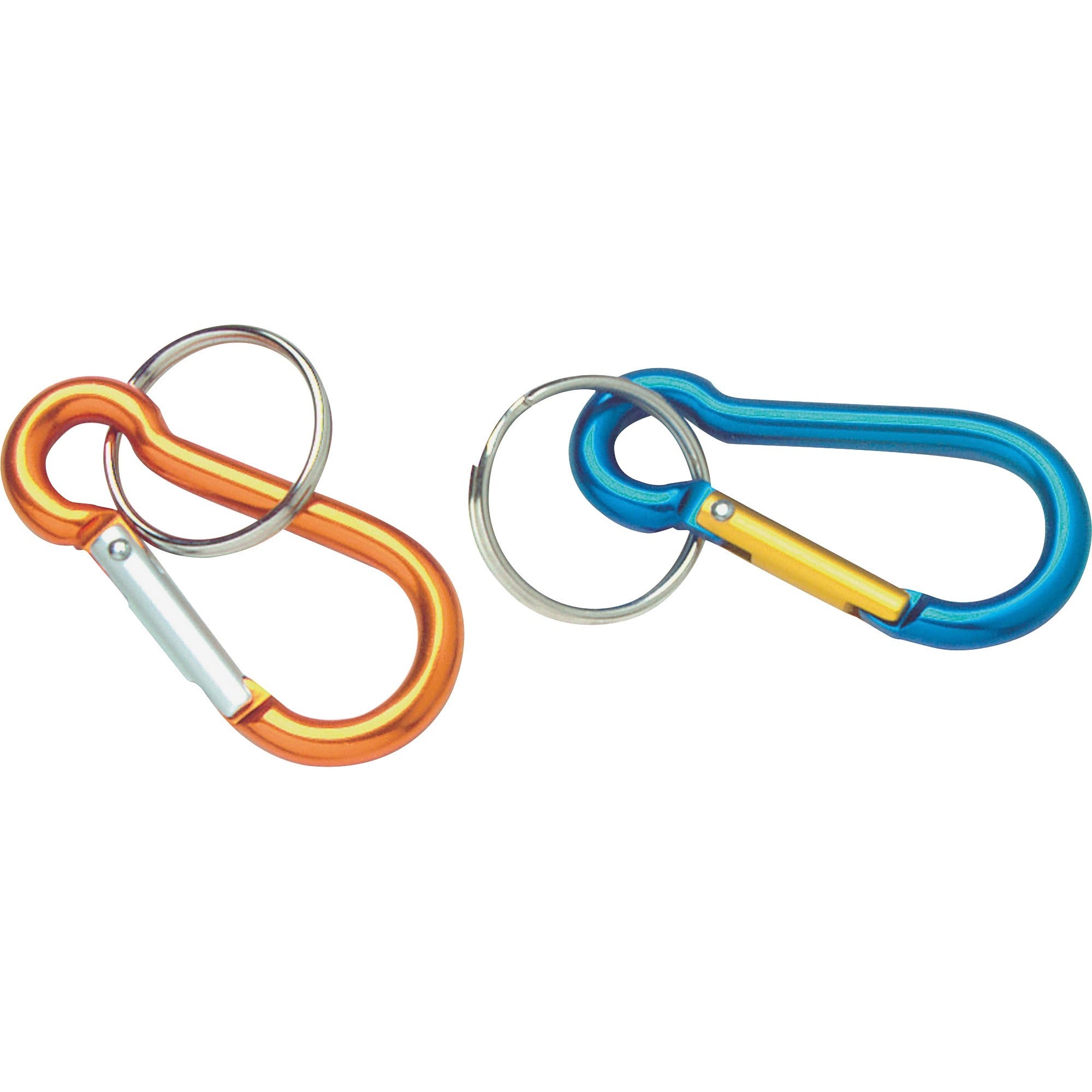 Baumgartens 2" Carabiner Key Ring - Aluminum - 1 Each - Assorted -