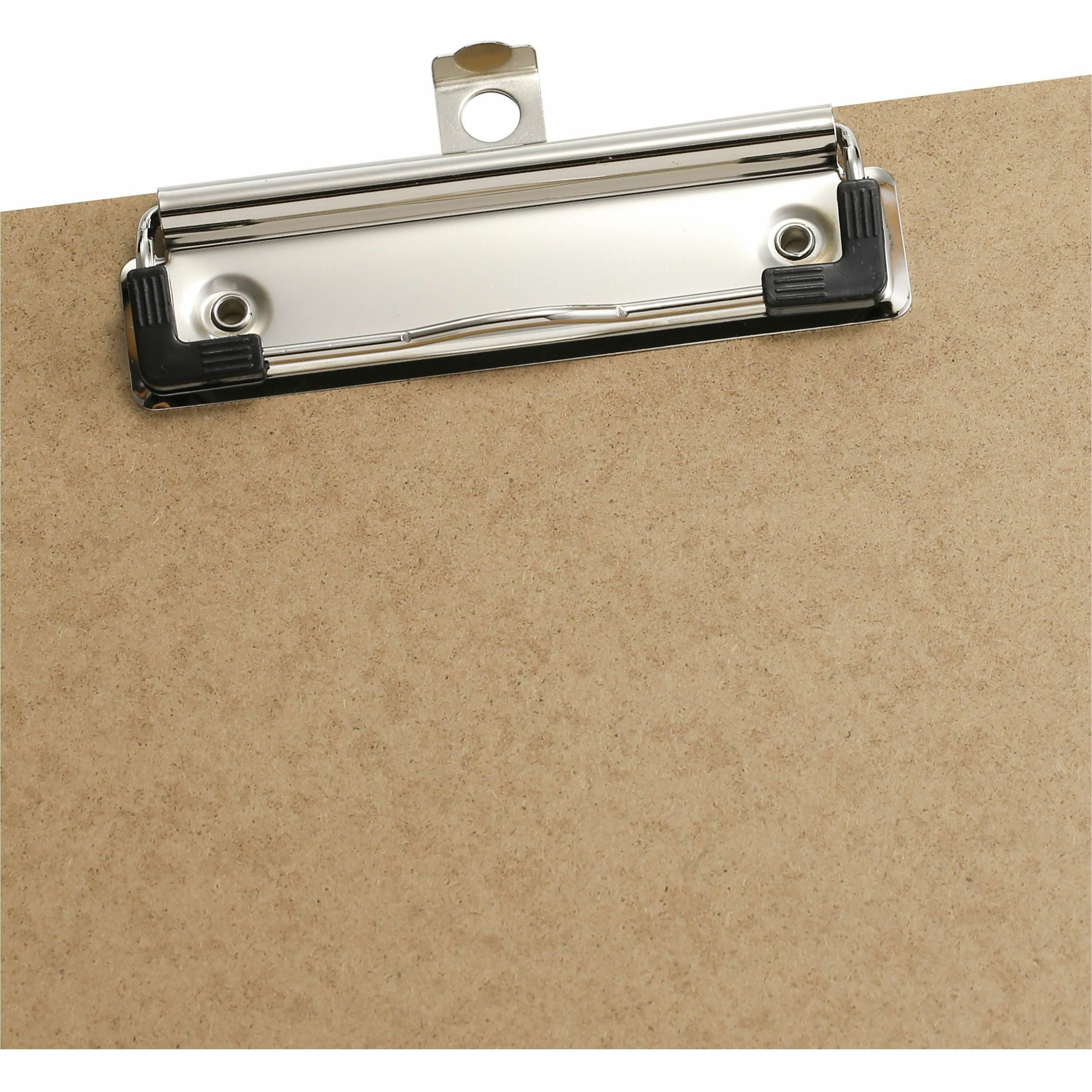 Officemate Low-profile Clipboard - 1" Clip Capacity - 9" x 12 1/2" - Hardboard - Brown - 1 Each - 2
