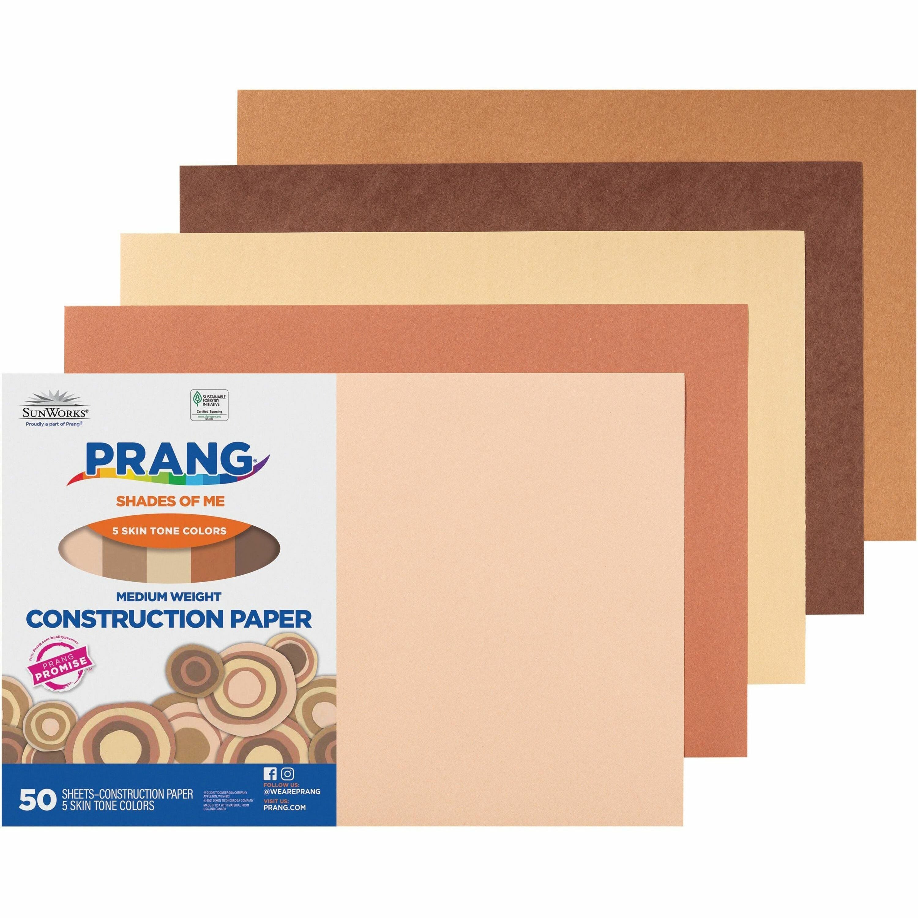 Prang Multicultural Construction Paper - Art, Craft - 18"Width x 12"Length - 50 / Pack - Assorted -