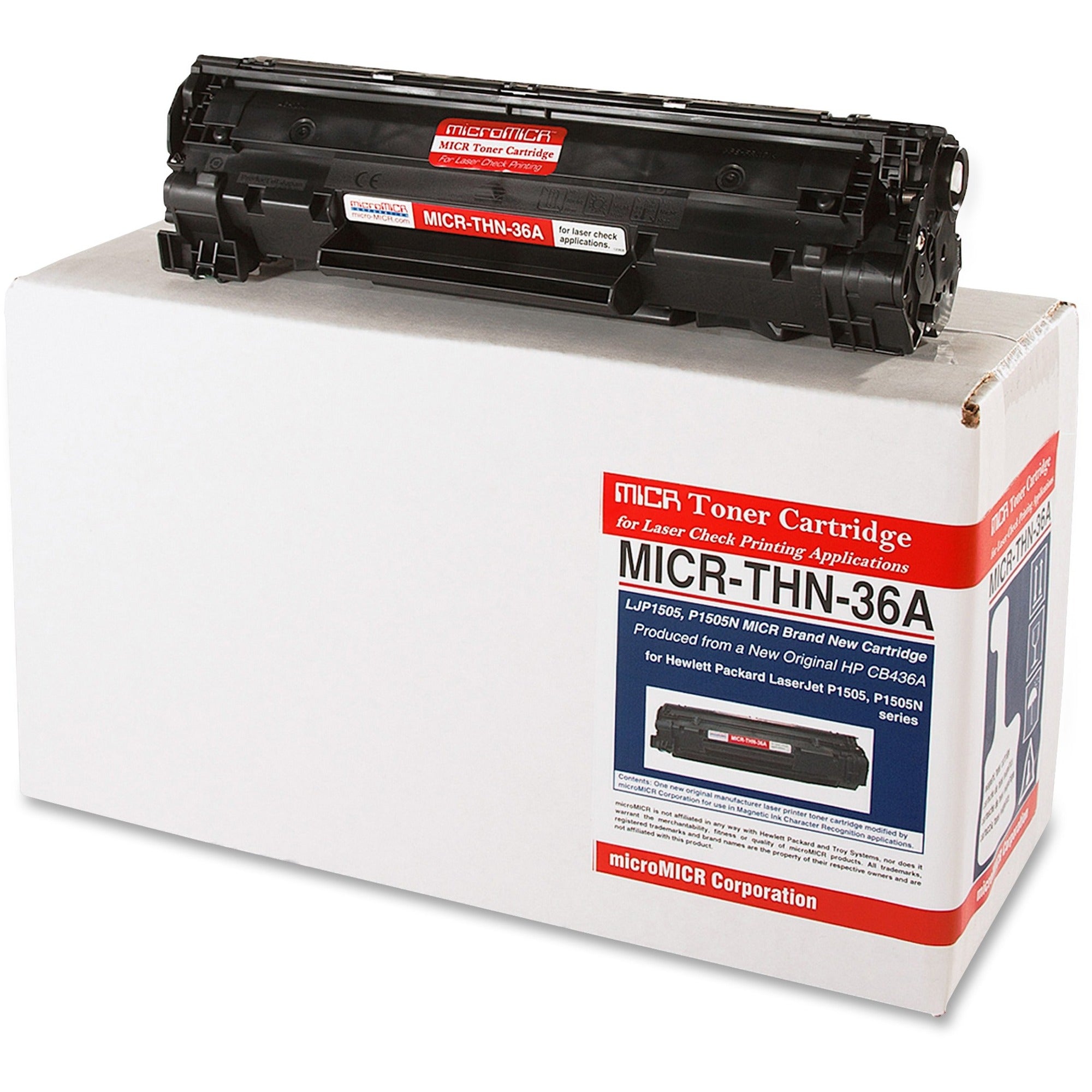 microMICR MICR Toner Cartridge - Alternative for HP 36A - Laser - 2000 Pages - Black - 1 Each -
