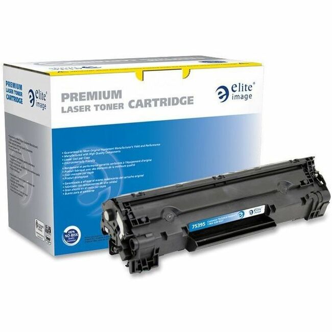 Elite Image Remanufactured Laser Toner Cartridge - Alternative for HP 36A (CB436A) - Black - 1 Each - 2000 Pages -