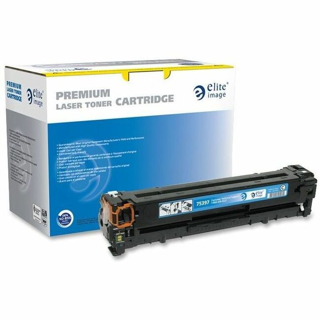Elite Image Remanufactured Laser Toner Cartridge - Alternative for HP 125A (CB541A) - Cyan - 1 Each - 1400 Pages -