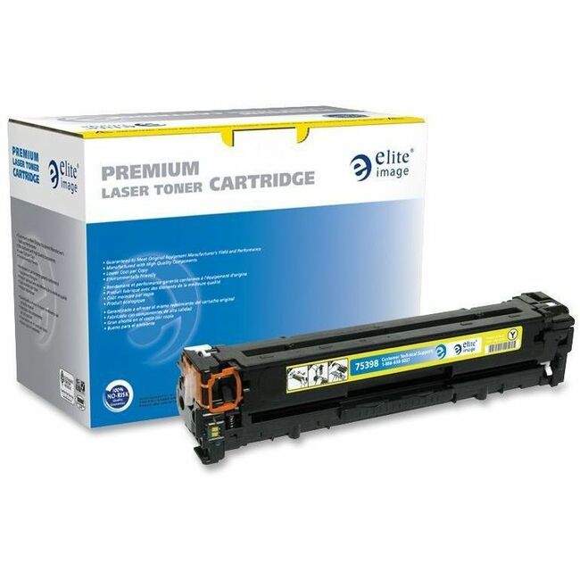 Elite Image Remanufactured Laser Toner Cartridge - Alternative for HP 125A (CB542A) - Yellow - 1 Each - 1400 Pages -
