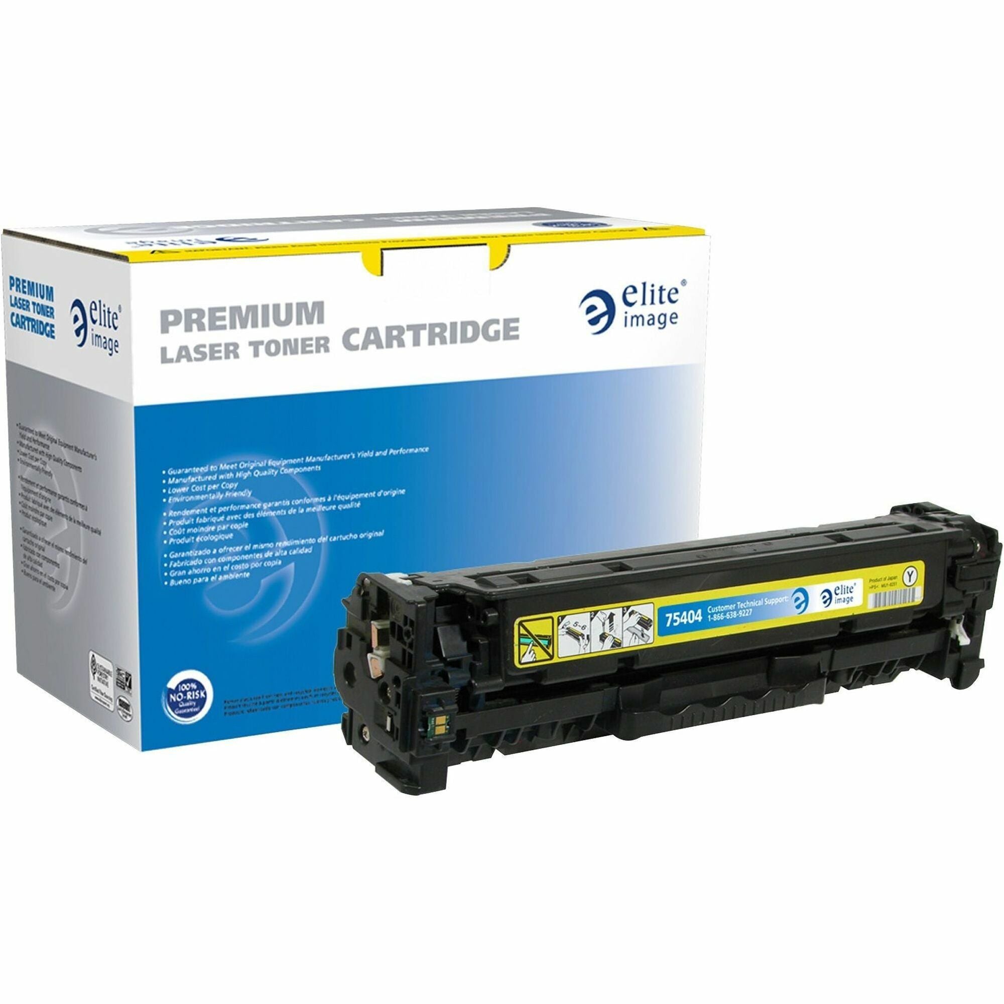 Elite Image Remanufactured Toner Cartridge - Alternative for HP 304A (CC532A) - Laser - 2800 Pages - Yellow - 1 Each -