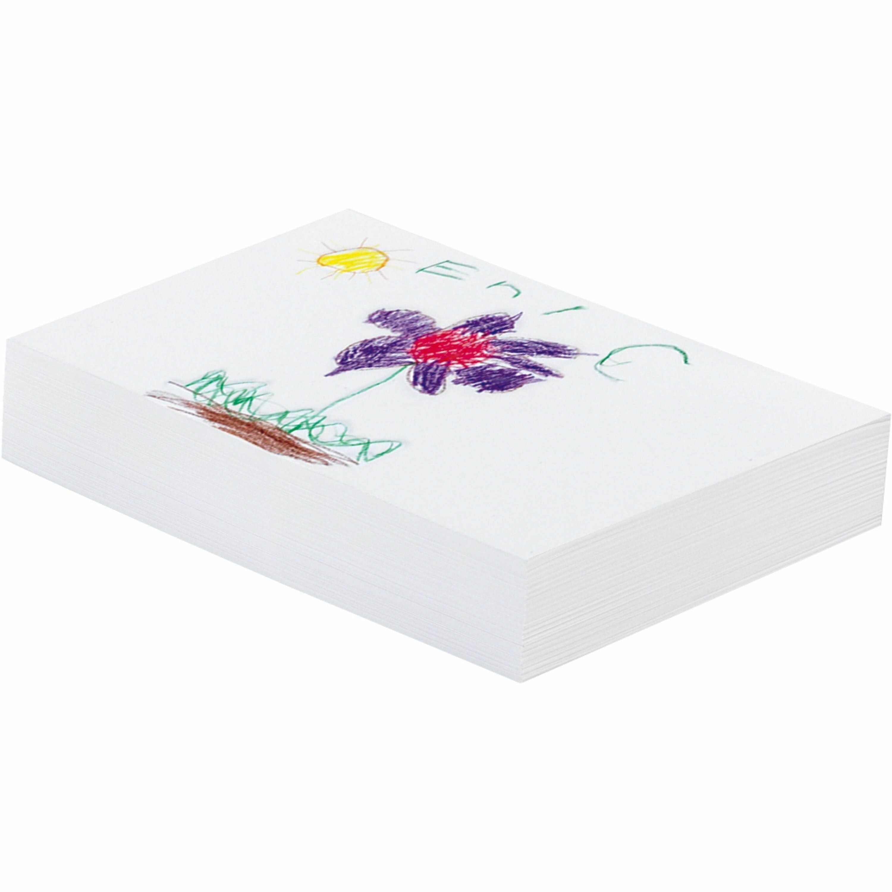 pacon-drawing-paper-500-sheets-plain-12-x-18-white-paper-acid-free-heavyweight-recycled-500-ream_pac4722 - 1