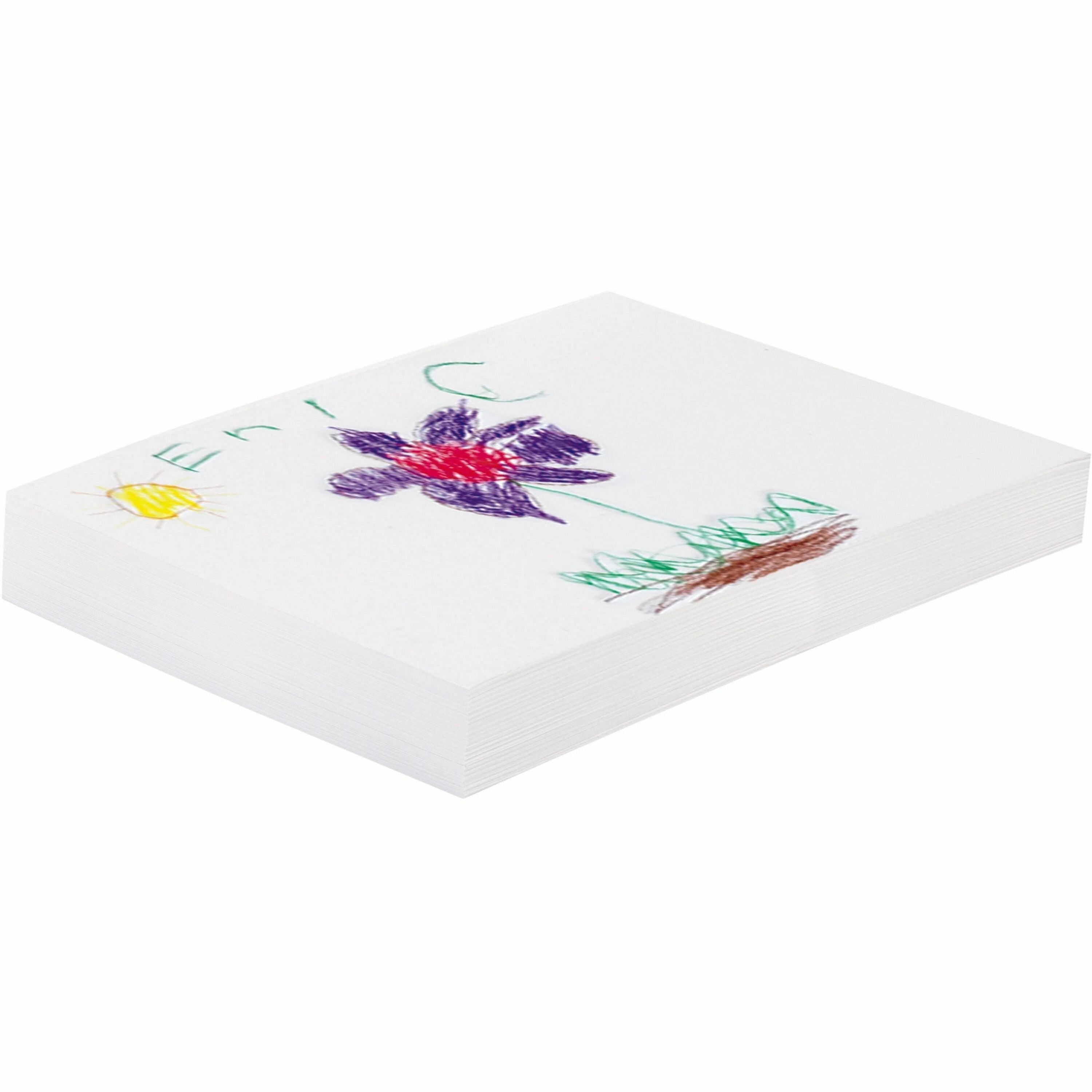 pacon-drawing-paper-500-sheets-plain-18-x-24-white-paper-acid-free-heavyweight-recycled-500-ream_pac4728 - 1