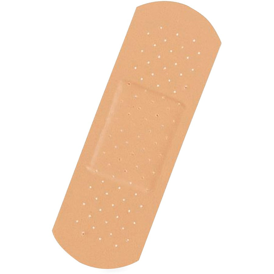 Medline Plastic Adhesive Bandages - 0.75" x 3" - 100/Box - Tan -
