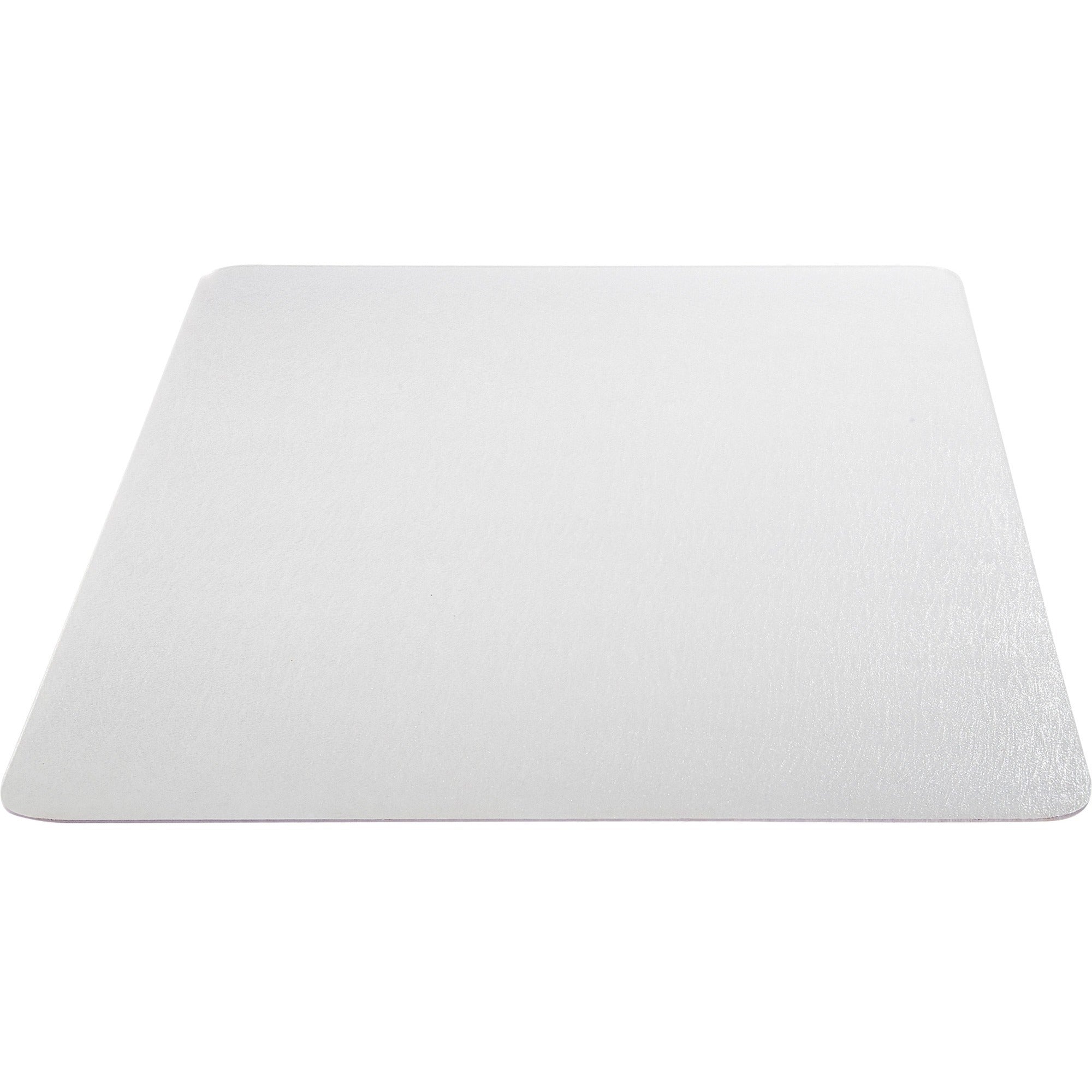 Lorell Chairmat - Hard Floor, Wood Floor, Vinyl Floor, Tile Floor - 60" Length x 46" Width x 0.095" Thickness - Rectangular - Vinyl - Clear - 1Each -