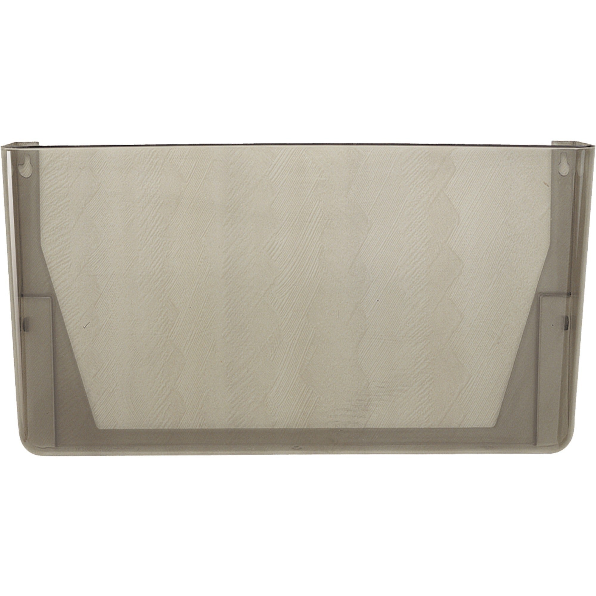 Officemate Mountable Wall File - 7" Height x 13" Width x 4.1" Depth - Smoke - Plastic - 1 Each -
