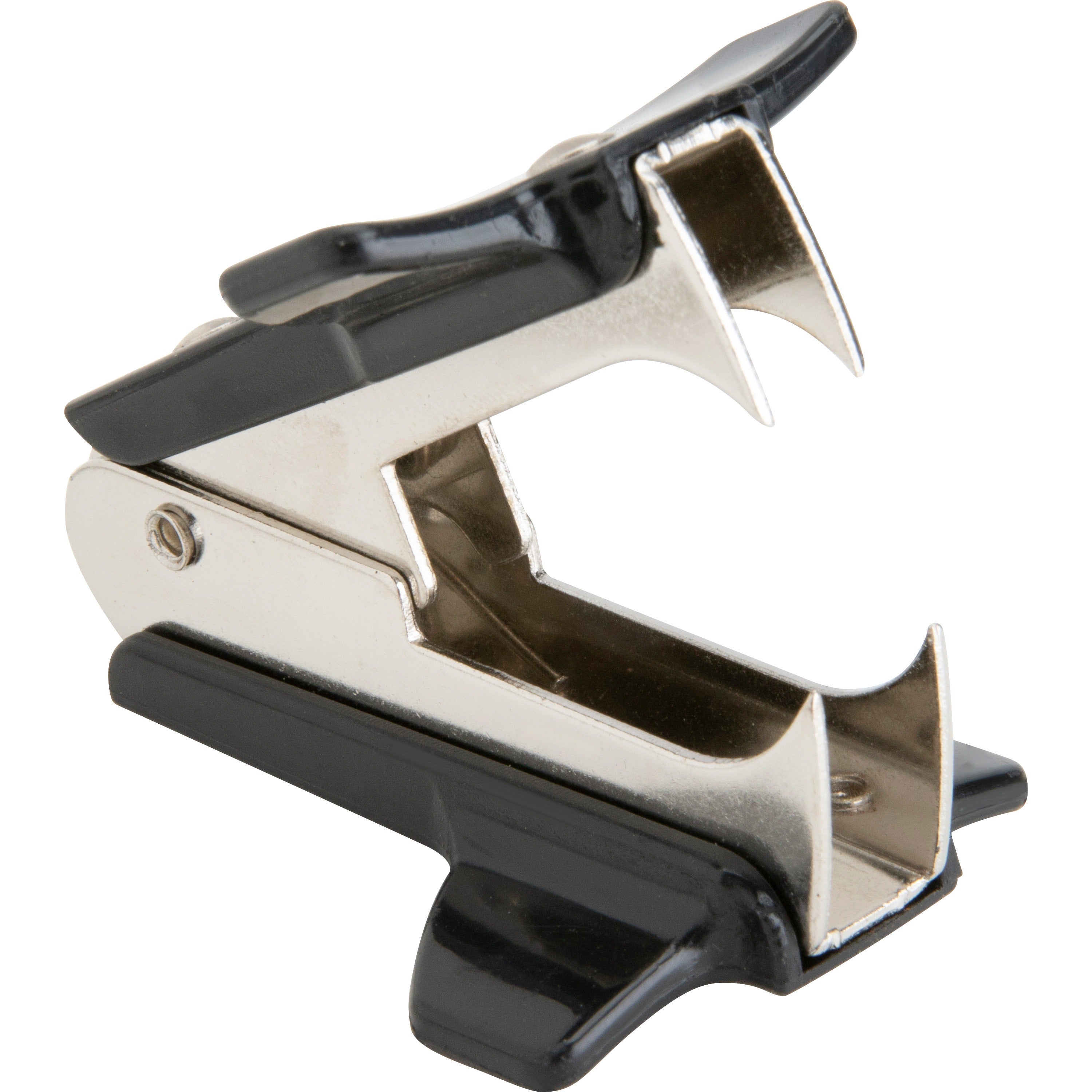 Business Source Nickel-plated Teeth Staple Remover - Plastic - Black - 1 Each -