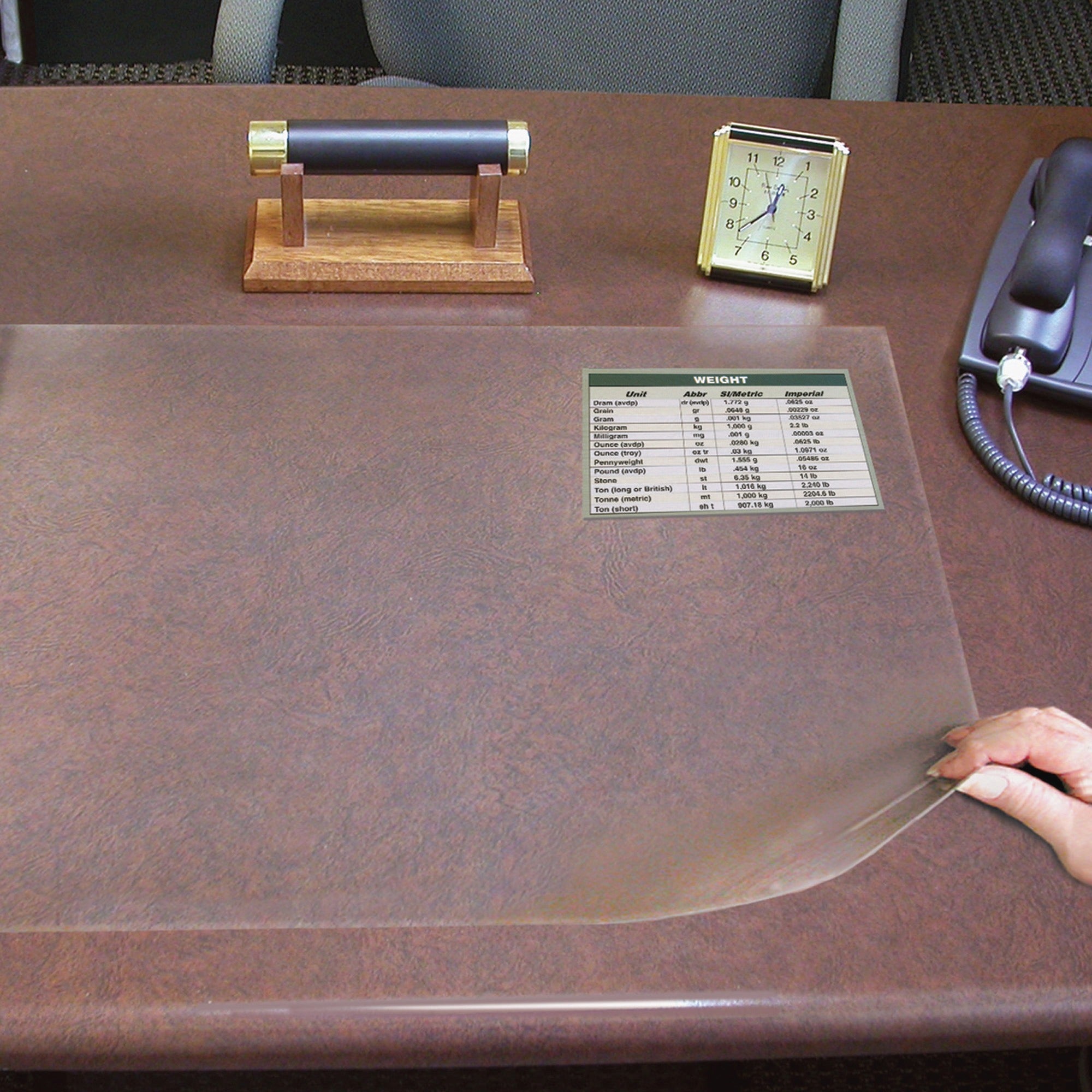 Artistic SS1924 Second Sight Desk Protector - Rectangular - 24" Width - Plastic - Clear -