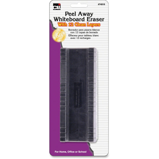 cli-peel-away-felt-whiteboard-eraser-5-length-easy-grip-handle-black-white-felt-1each_leo74515 - 2