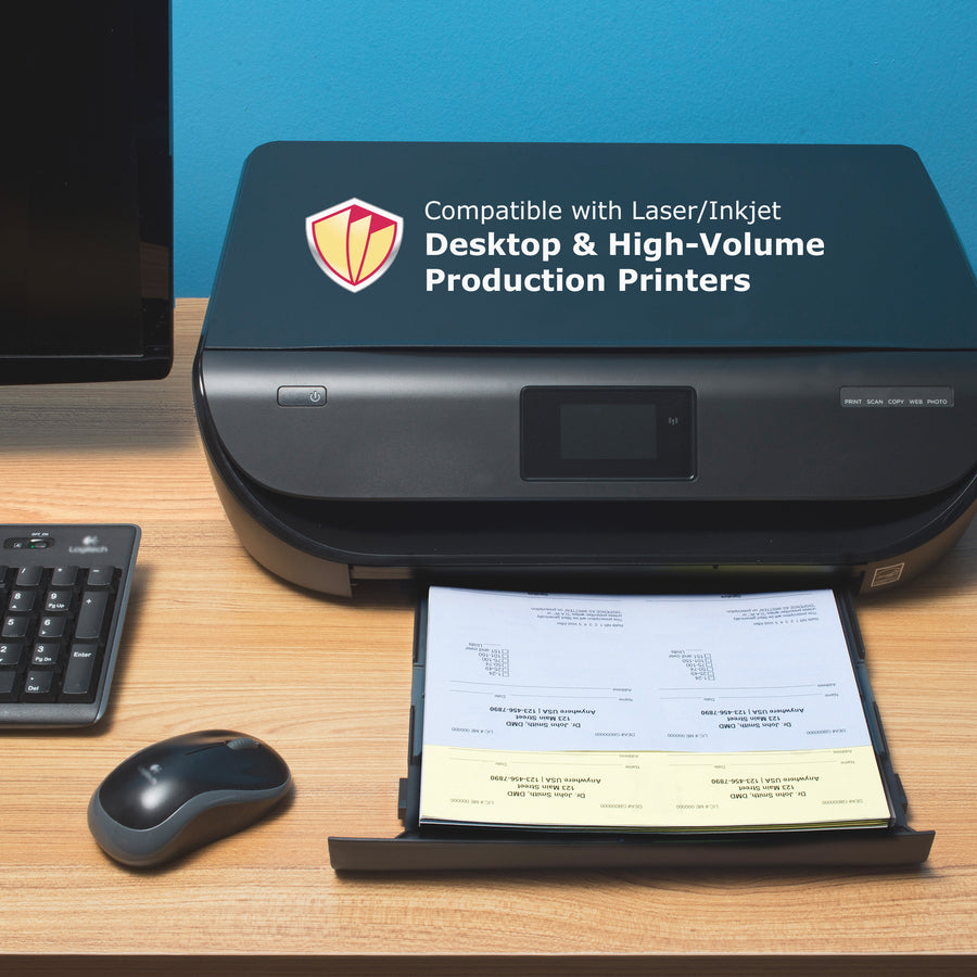 DocuGard Standard 2-part Medical Security Paper - Letter - 8 1/2" x 11" - 24 lb Basis Weight - 250 / Pack - Tamper Resistant, Pantograph, Erasure Protection, Watermarked, Security Features Listing, Coin-reactive Ink, Microtext Printing, Carbonless, C -