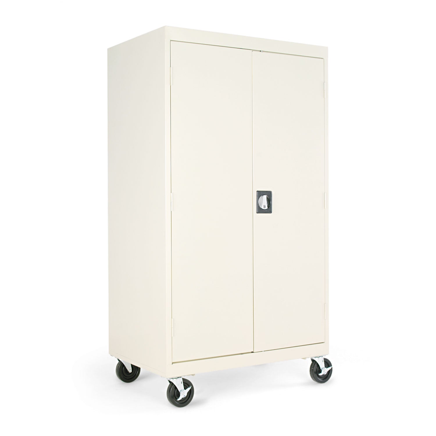 Assembled Mobile Storage Cabinet, with Adjustable Shelves 36w x 24d x 66h, Putty -