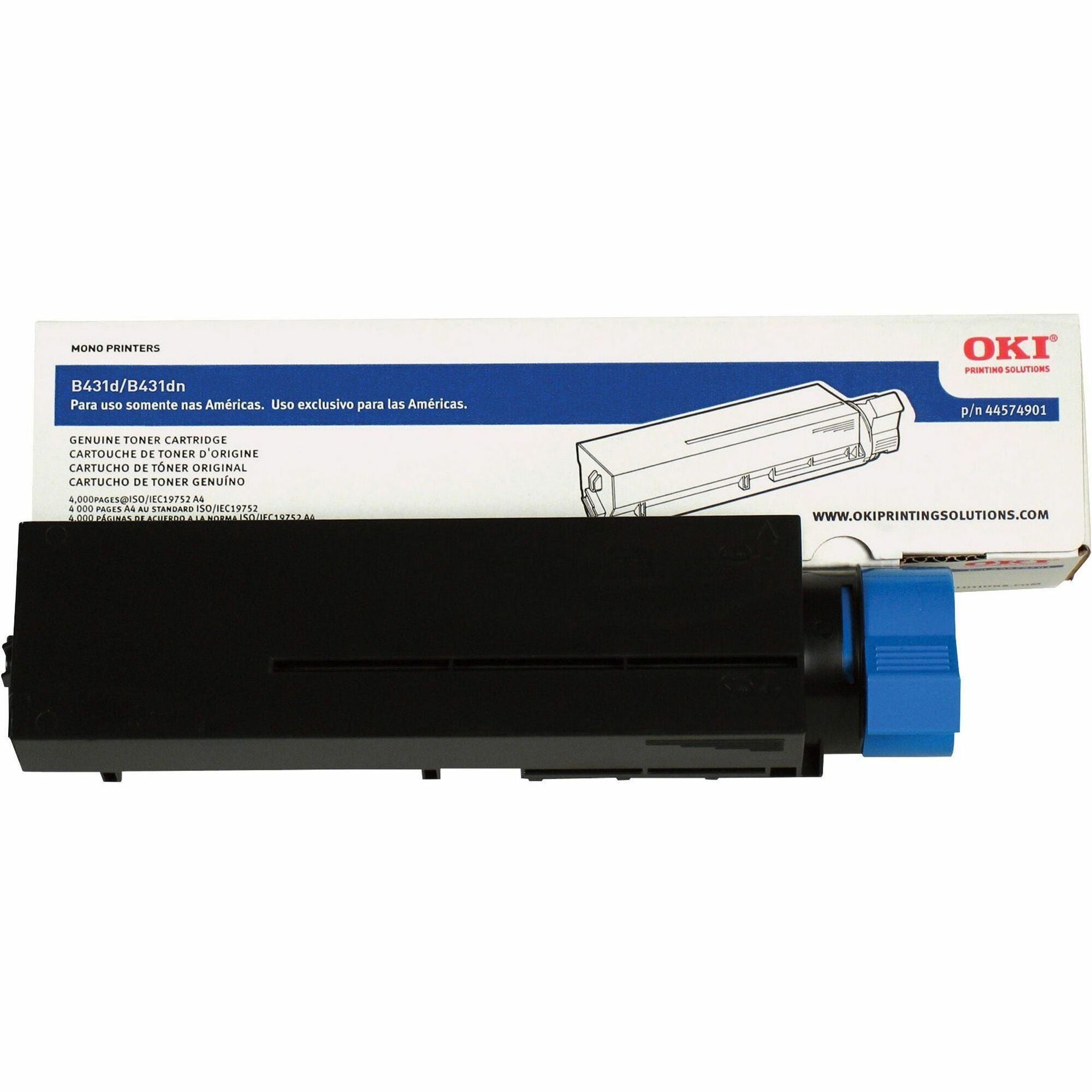 Oki Original Toner Cartridge - LED - 10000 Pages - Black - 1 Pack -