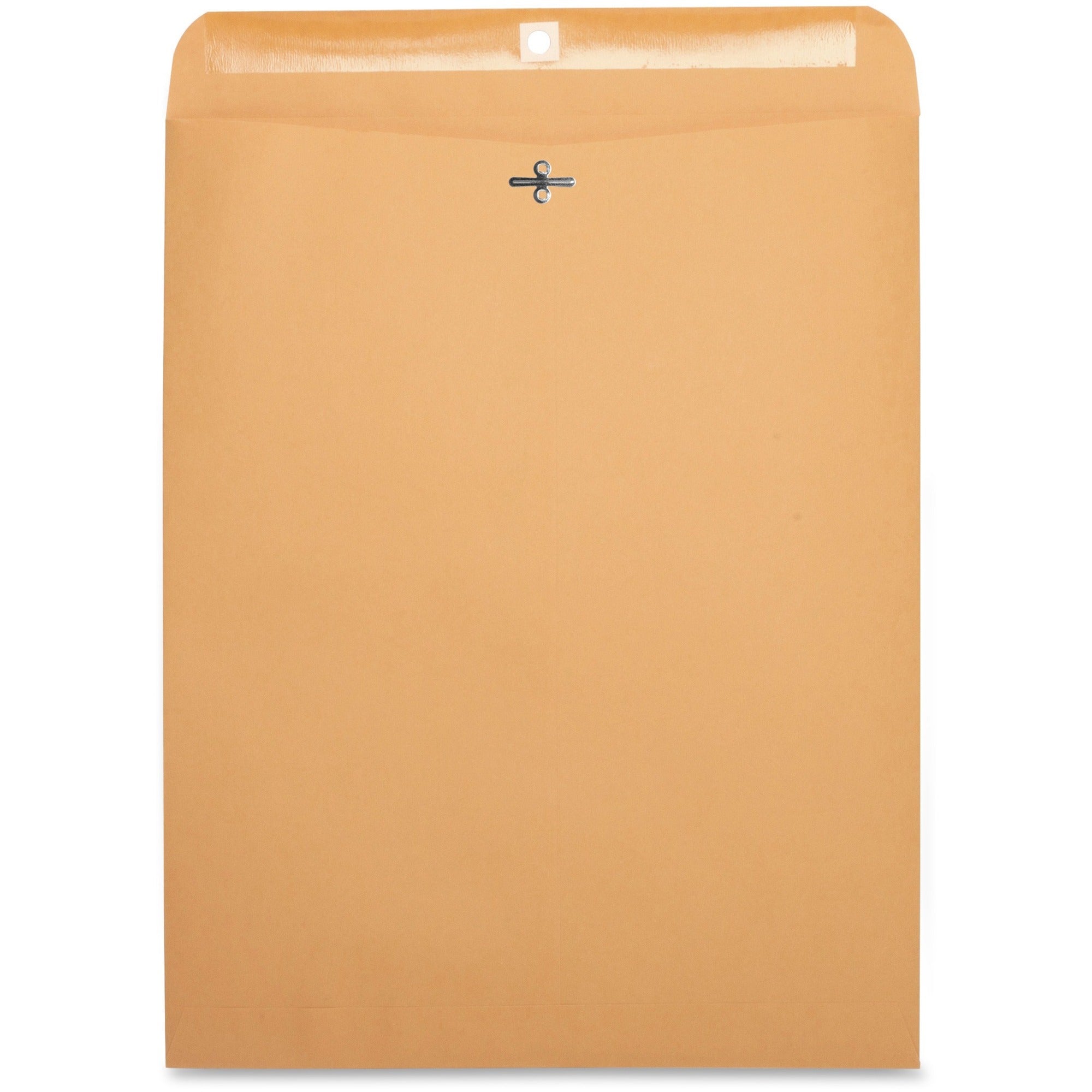 Business Source Heavy-duty Clasp Envelopes - Clasp - #110 - 12" Width x 15 1/2" Length - 28 lb - Clasp - Kraft - 100 / Box - Kraft -