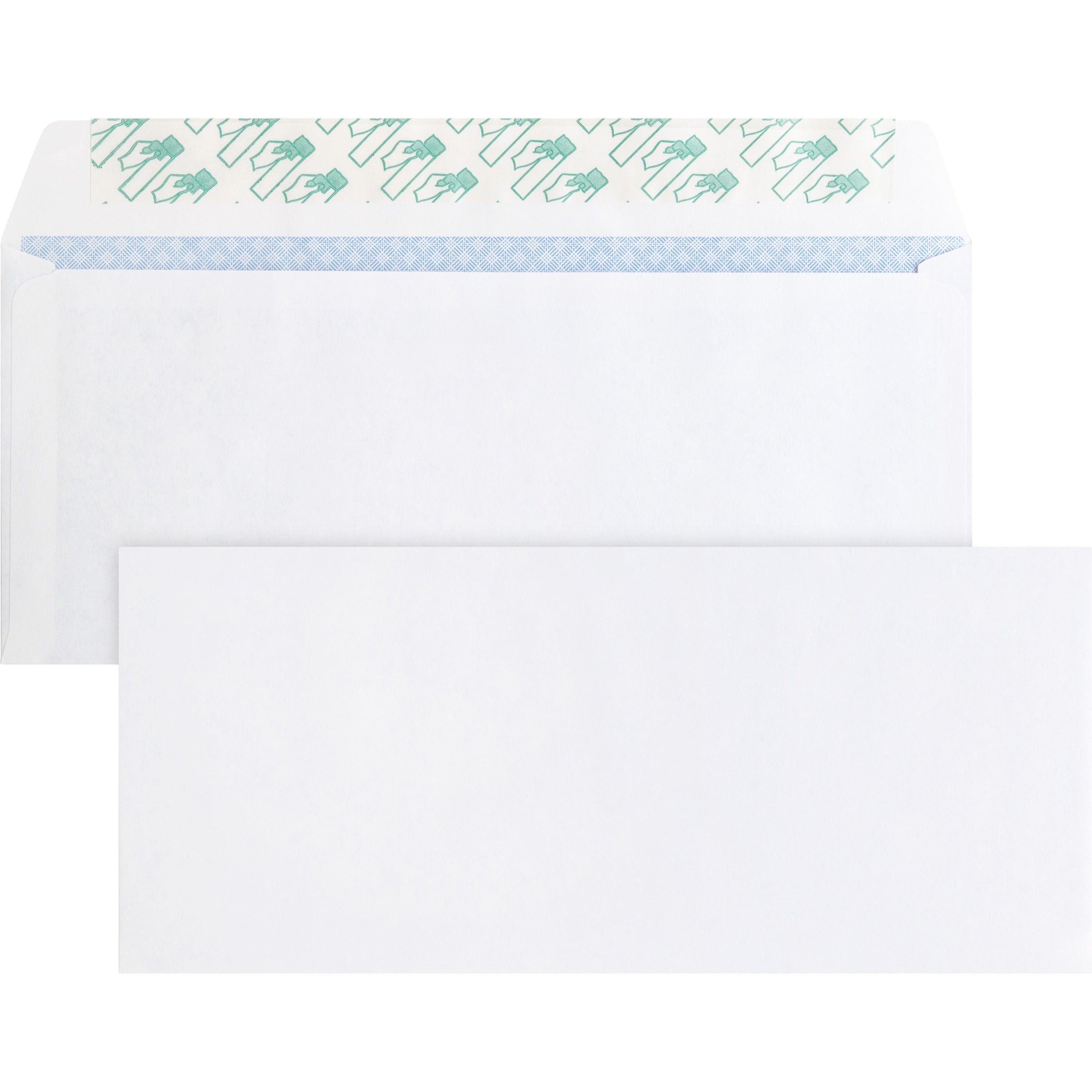 Business Source Regular Tint Peel/Seal Envelopes - Business - #10 - 9 1/2" Width x 4 1/8" Length - 24 lb - Peel & Seal - Wove - 500 / Box - White -