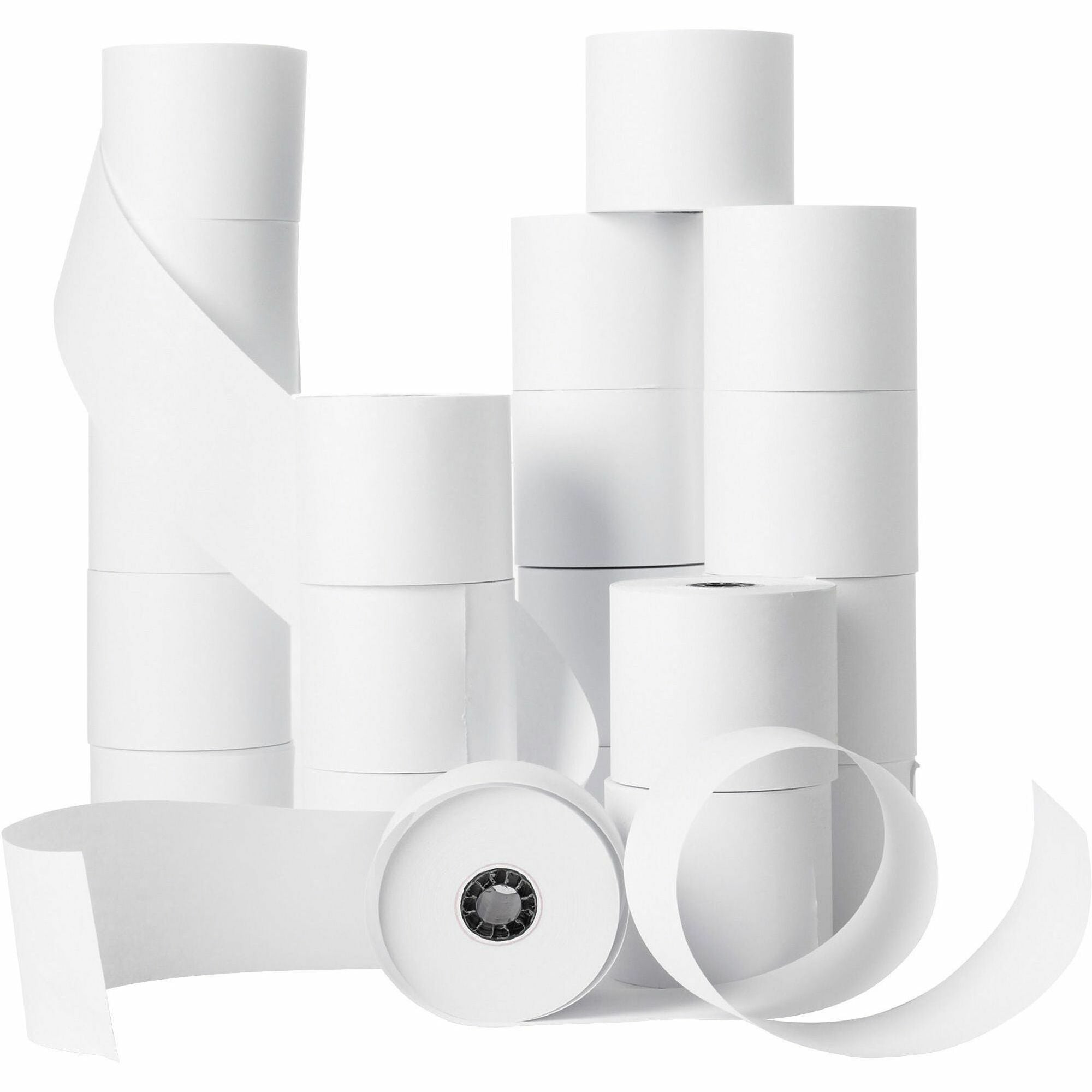Business Source Single-ply 150' Adding Machine Rolls - 2 1/4" x 150 ft - 100 / Carton - Sustainable Forestry Initiative (SFI) - Lint-free - White -