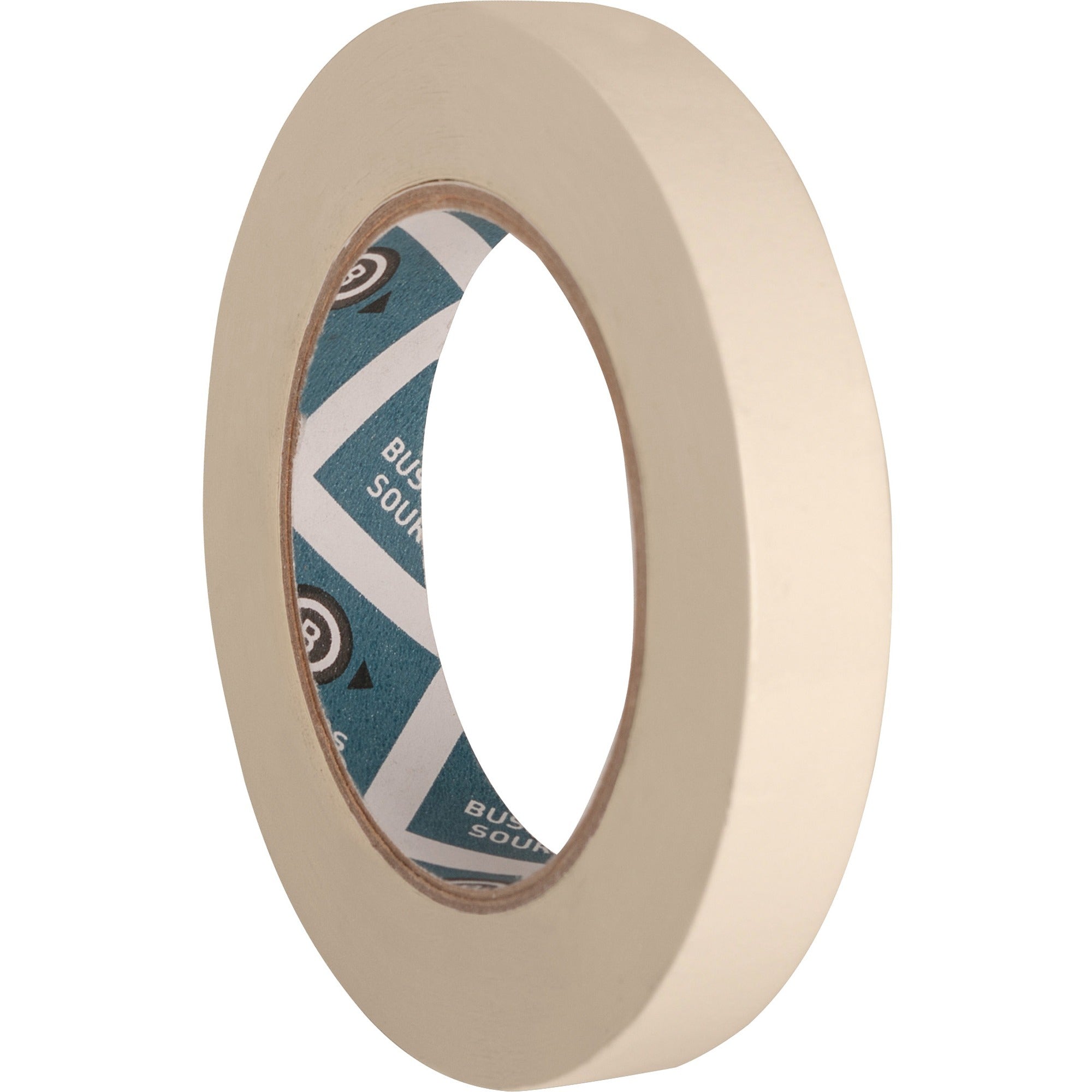 Business Source Utility-purpose Masking Tape - 60 yd Length x 0.75" Width - 3" Core - Crepe Paper Backing - For Bundling, Holding, Sealing, Masking - 1 / Roll - Tan -