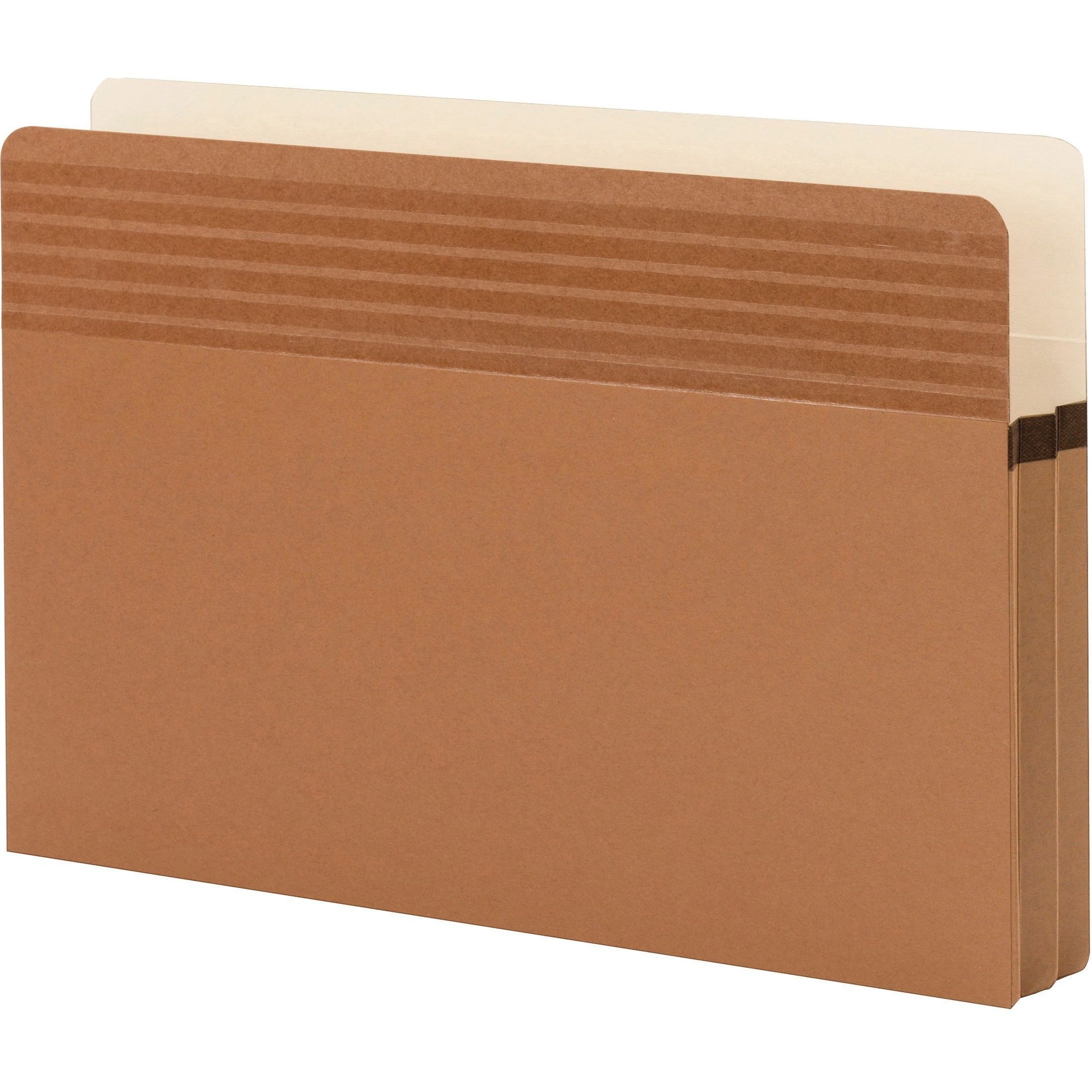 smead-easy-grip-straight-tab-cut-legal-recycled-file-pocket-8-1-2-x-14-1-3-4-expansion-redrope-redrope-30%-recycled-25-box_smd73213 - 2