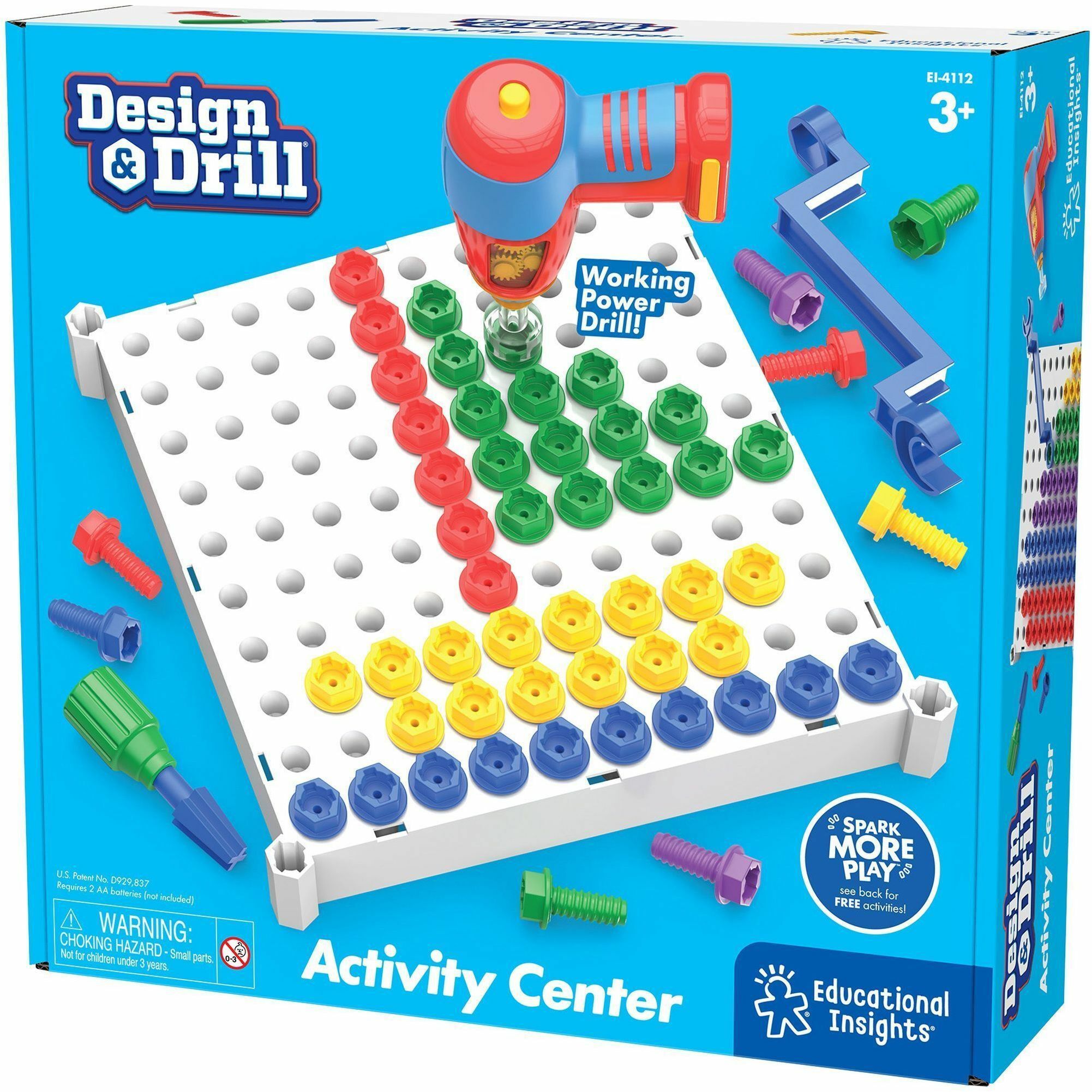 Educational Insights Design/Drill Activity Center - Theme/Subject: Learning - Skill Learning: Imagination, Creativity, Motor Skills, Color Matching, Skill Drill - 3-6 Year -