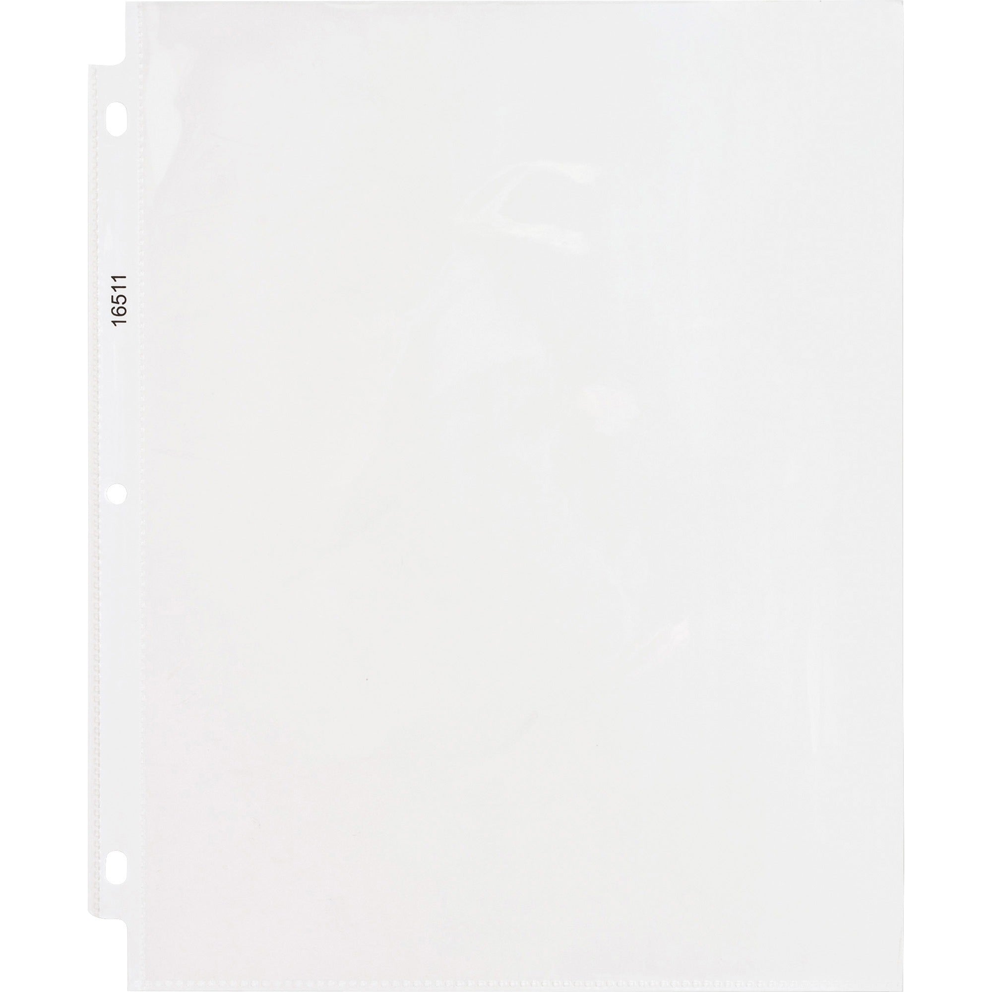 Business Source Sheet Protectors - 5 mil Thickness - For Letter 8 1/2" x 11" Sheet - 3 x Holes - Ring Binder - Top Loading - Rectangular - Clear - Polypropylene - 50 / Box -