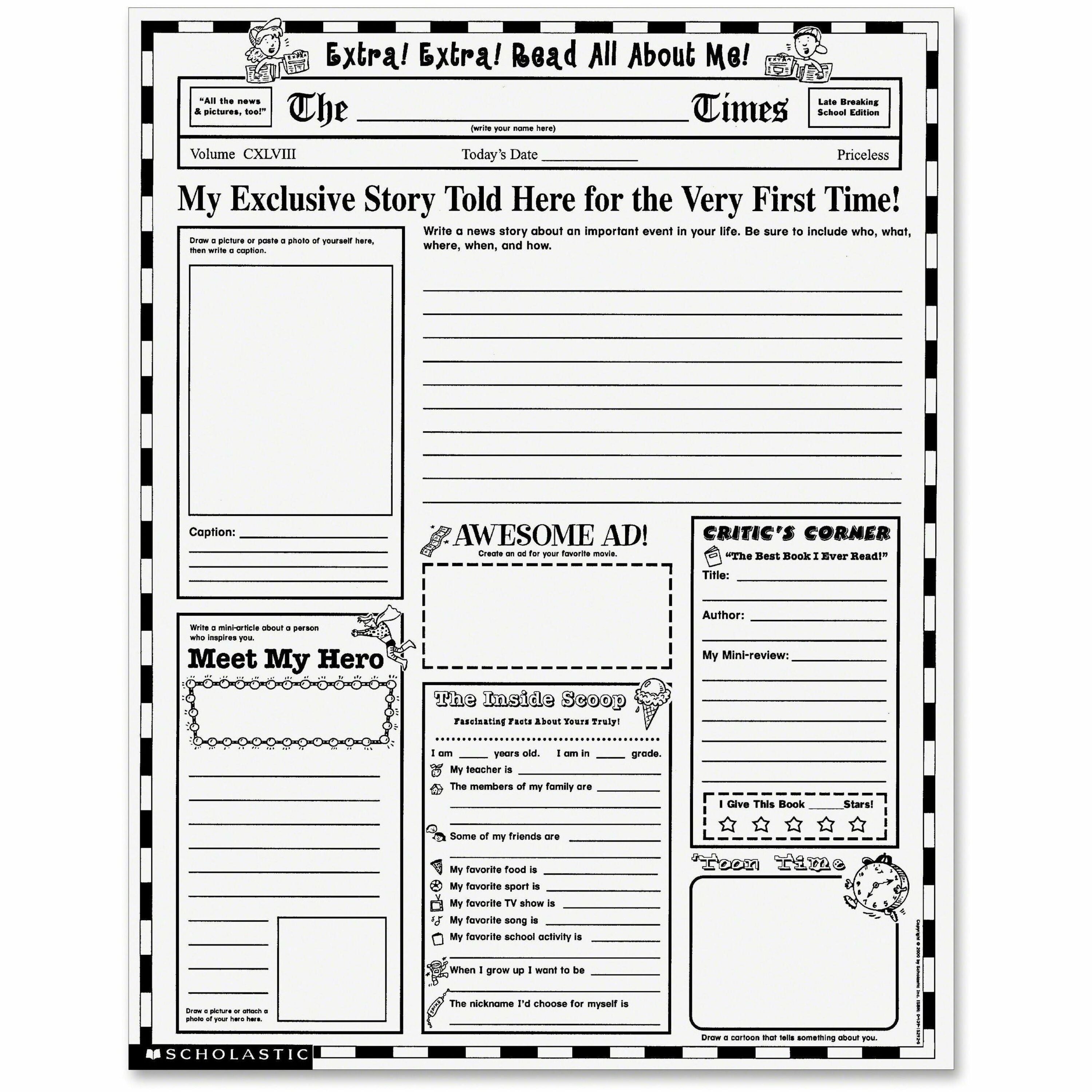 Scholastic Res. Instant Personal Poster Set - 17" Width x 22" Height -