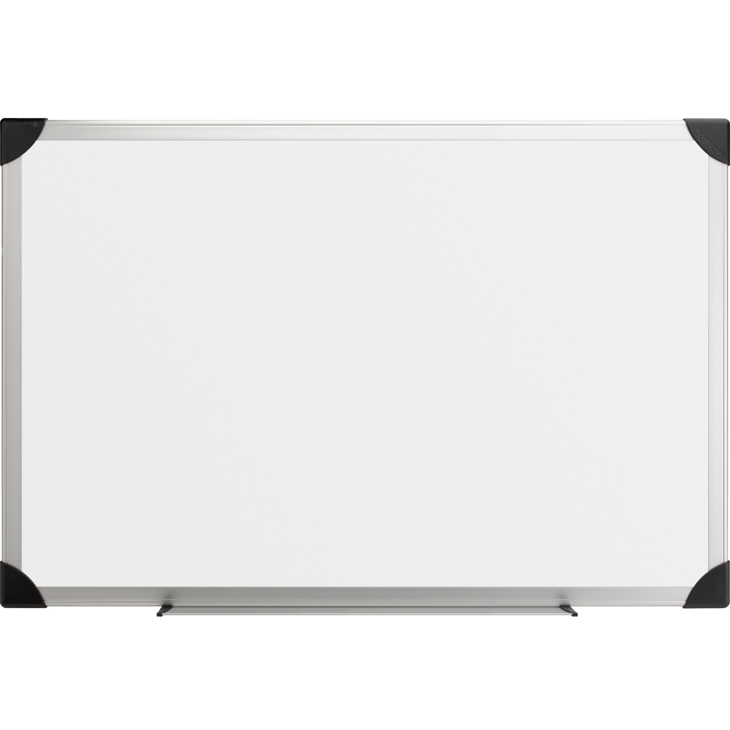 Lorell Dry-erase Board - 24" (2 ft) Width x 18" (1.5 ft) Height - White Styrene Surface - Aluminum Frame - Ghost Resistant, Scratch Resistant - 1 Each -