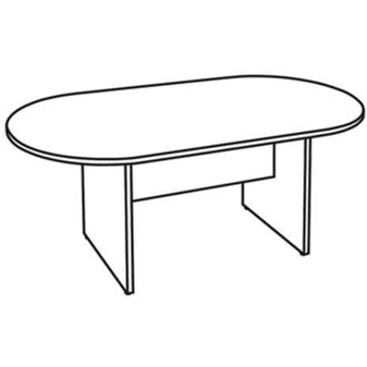 Lorell Essentials Oval Conference Table - For - Table TopCherry Oval Top - 72" Table Top Length x 70.88" Table Top Width x 35.38" Table Top Depth x 1.25" Table Top Thickness - 29.50" Height - Assembly Required - Cherry, Laminated - 1 Each -