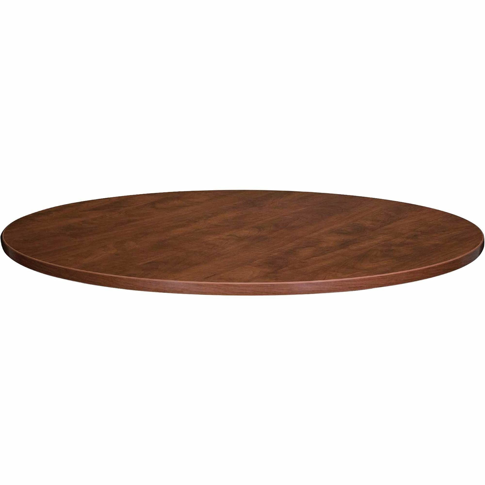 Lorell Essentials Conference Tabletop - For - Table TopCherry Round Top x 47.25" Table Top Width x 47.25" Table Top Depth x 1.25" Table Top Thickness x 48" Table Top Diameter - 1" Height - Cherry, Laminated - 1 Each -