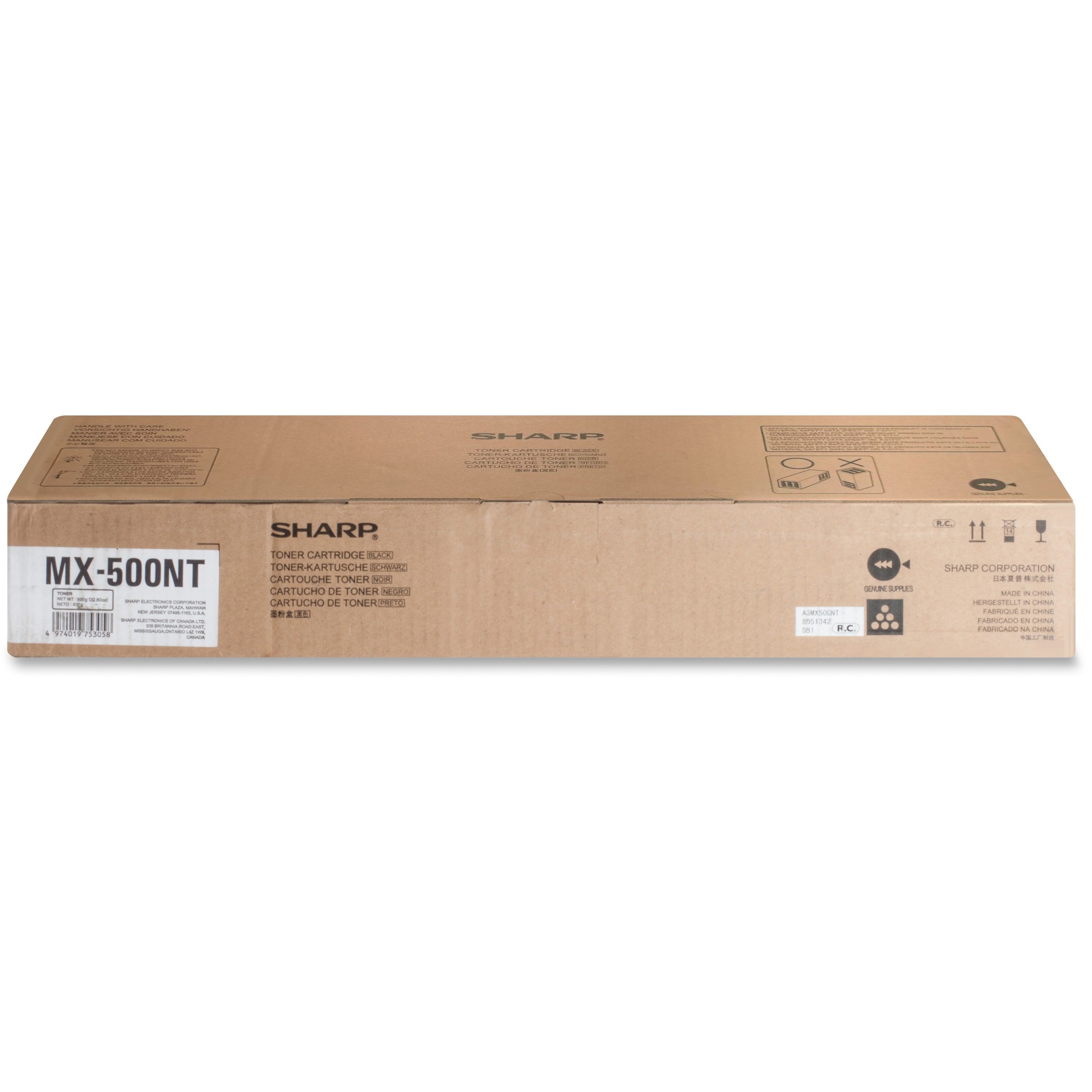 Sharp MX-500NT Original Toner Cartridge - Laser - 25000 Pages - Black - 1 Each -