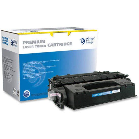 Elite Image Remanufactured Toner Cartridge - Alternative for HP 05X (CE505X) - Laser - 6500 Pages - Black - 1 Each -