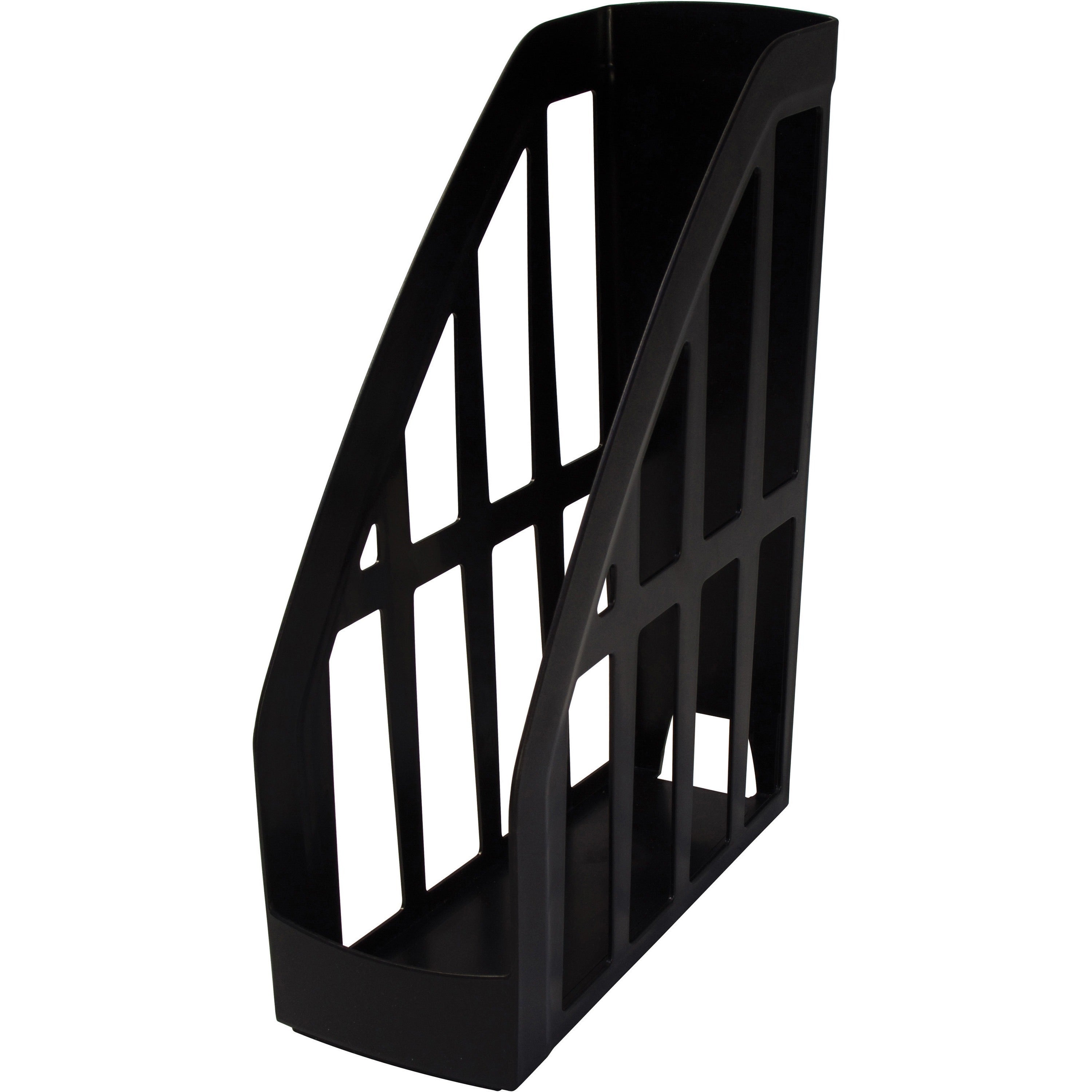storex-value-line-recycled-magazine-file-black-plastic-1-each_stx70167u06c - 1